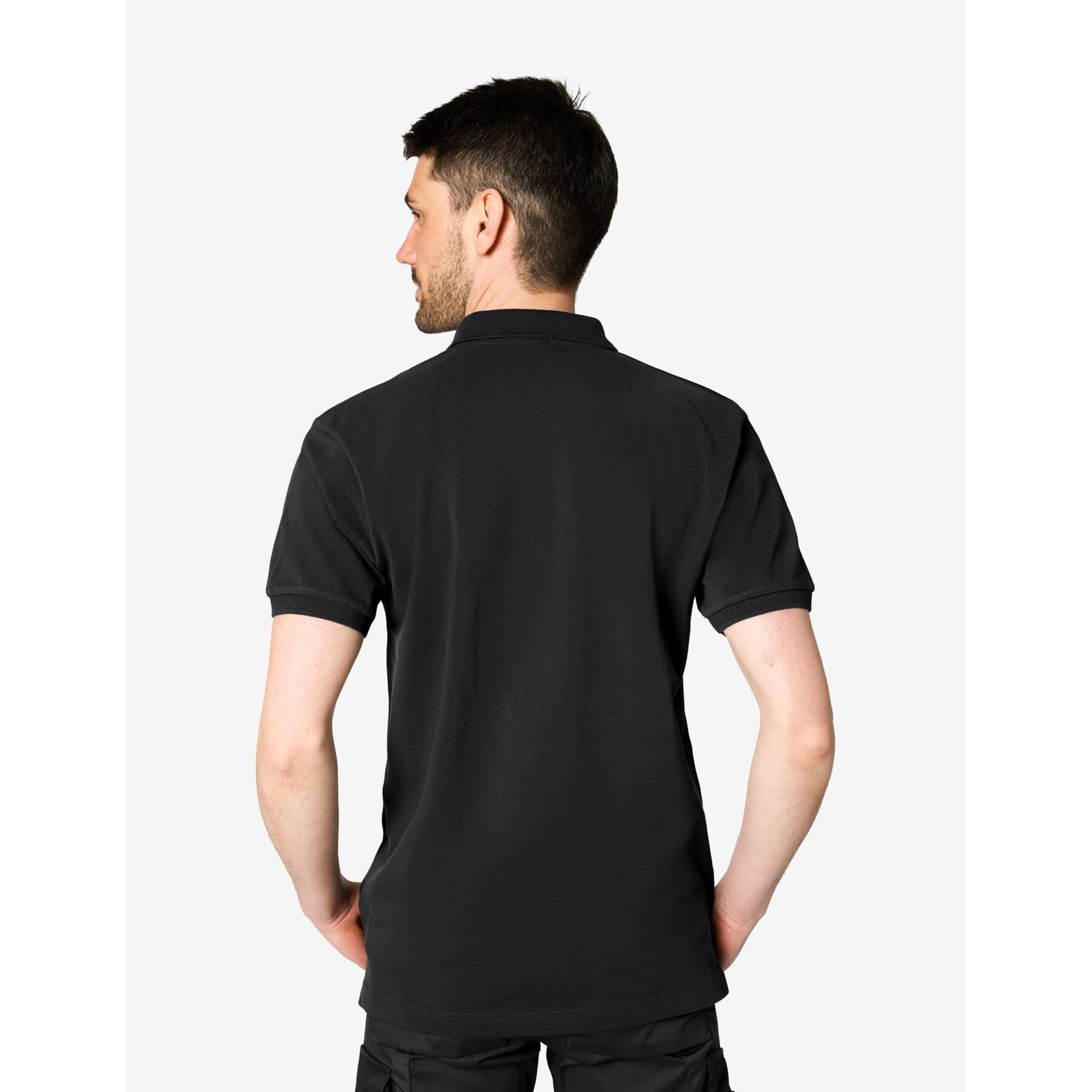 DANIEL Polo-Shirt einfarbig schwarz Gr. 3XL