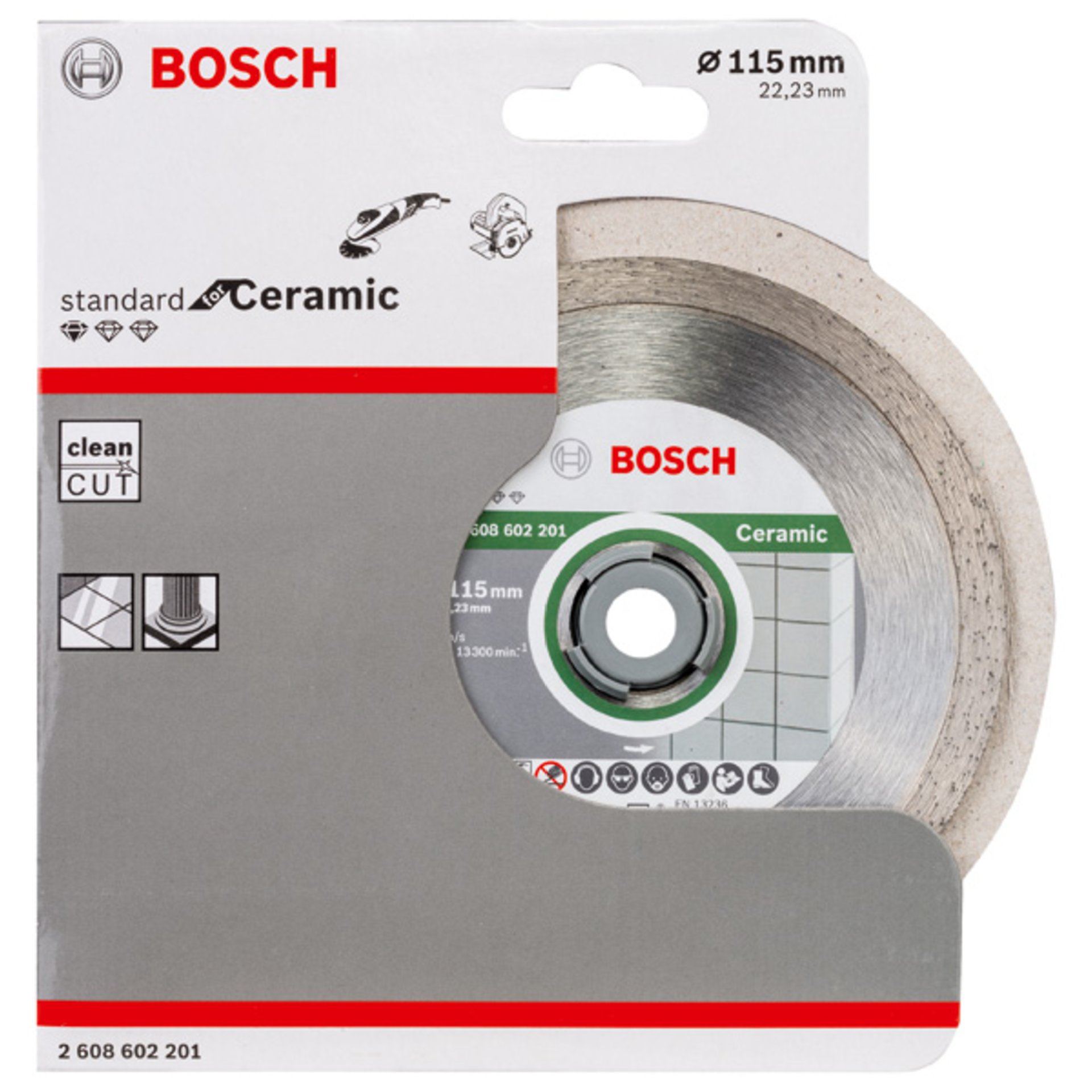 Diamanttrennscheibe Standard for Ceramic, 115 x 22,23 x 1,6 x 7 mm, 1er-Pack
