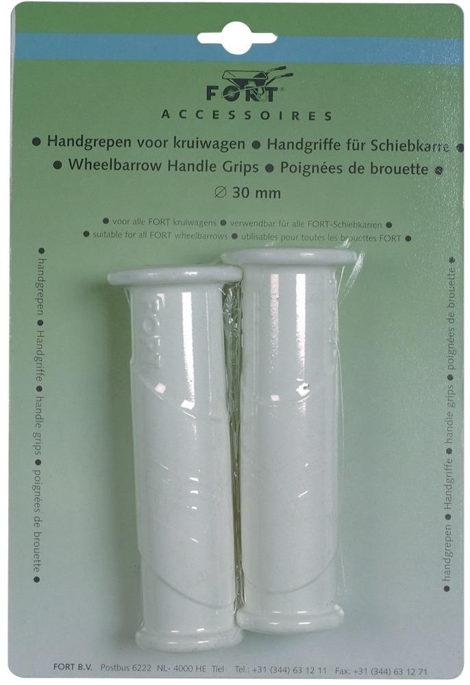 Fort Ersatzgriffe zu Schubkarre weiss 30 mm Fort Ersatzgriffe zu Schubkarre weiss 30 mm