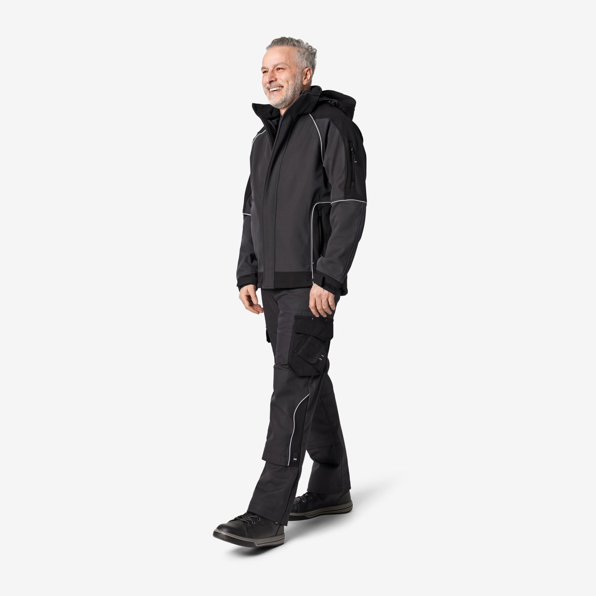 WALTER Softshell-Jacke anthrazit-schwarz 4XL