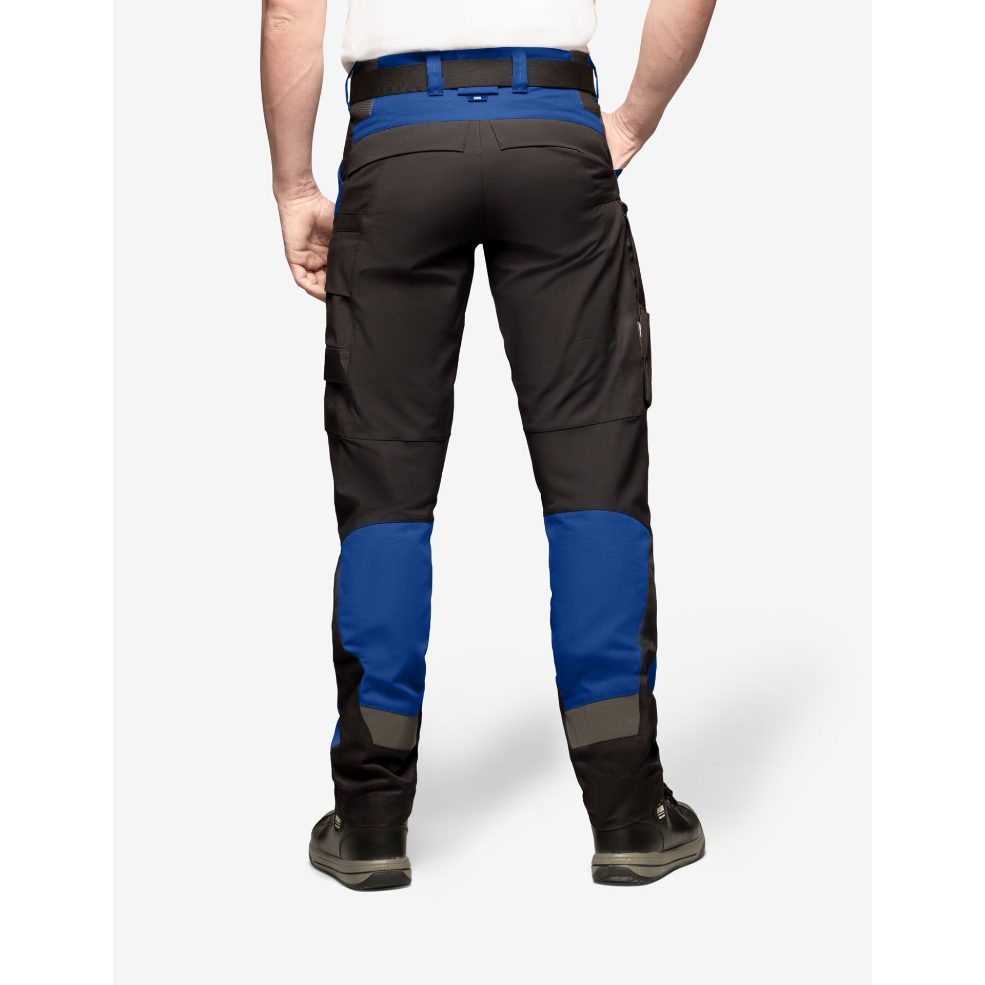 LEO Arbeitshose elastisch royalblau-schwarz 44