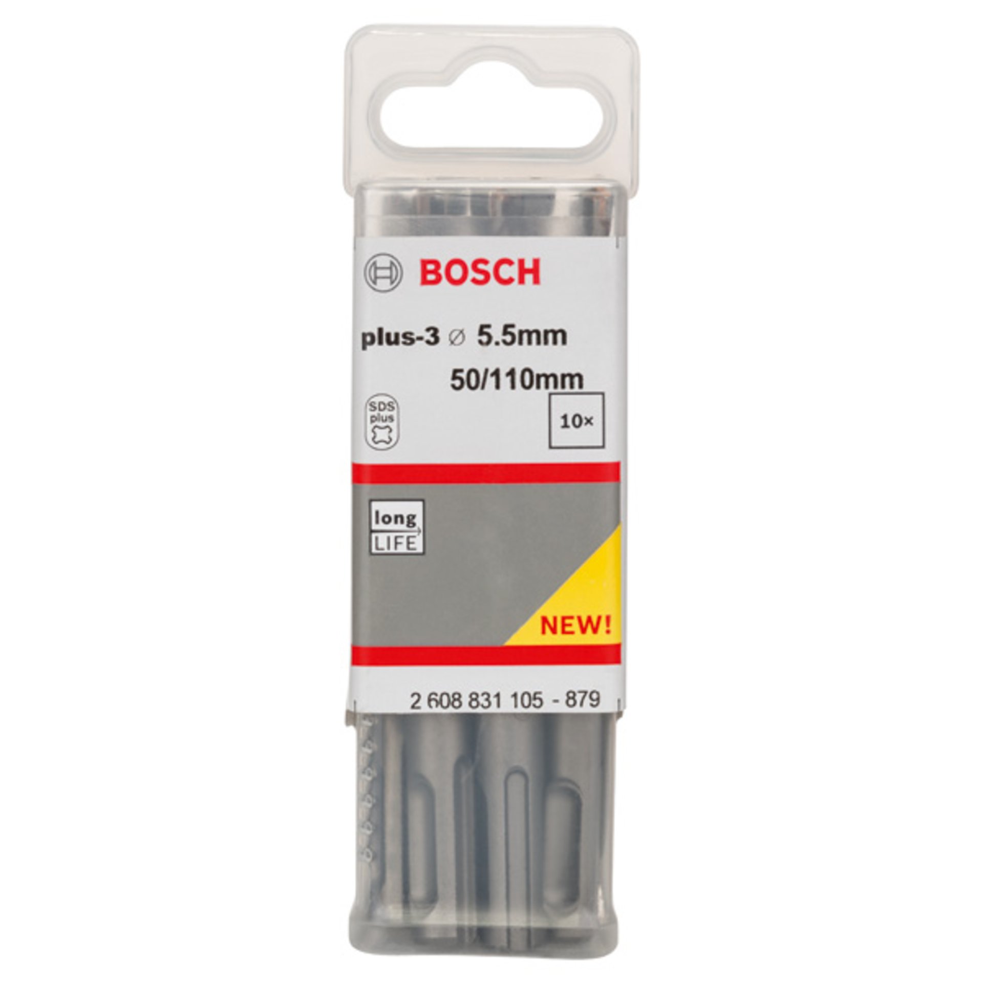 Hammerbohrer  plus-3, 5.5x50x110mm 10 Stk.