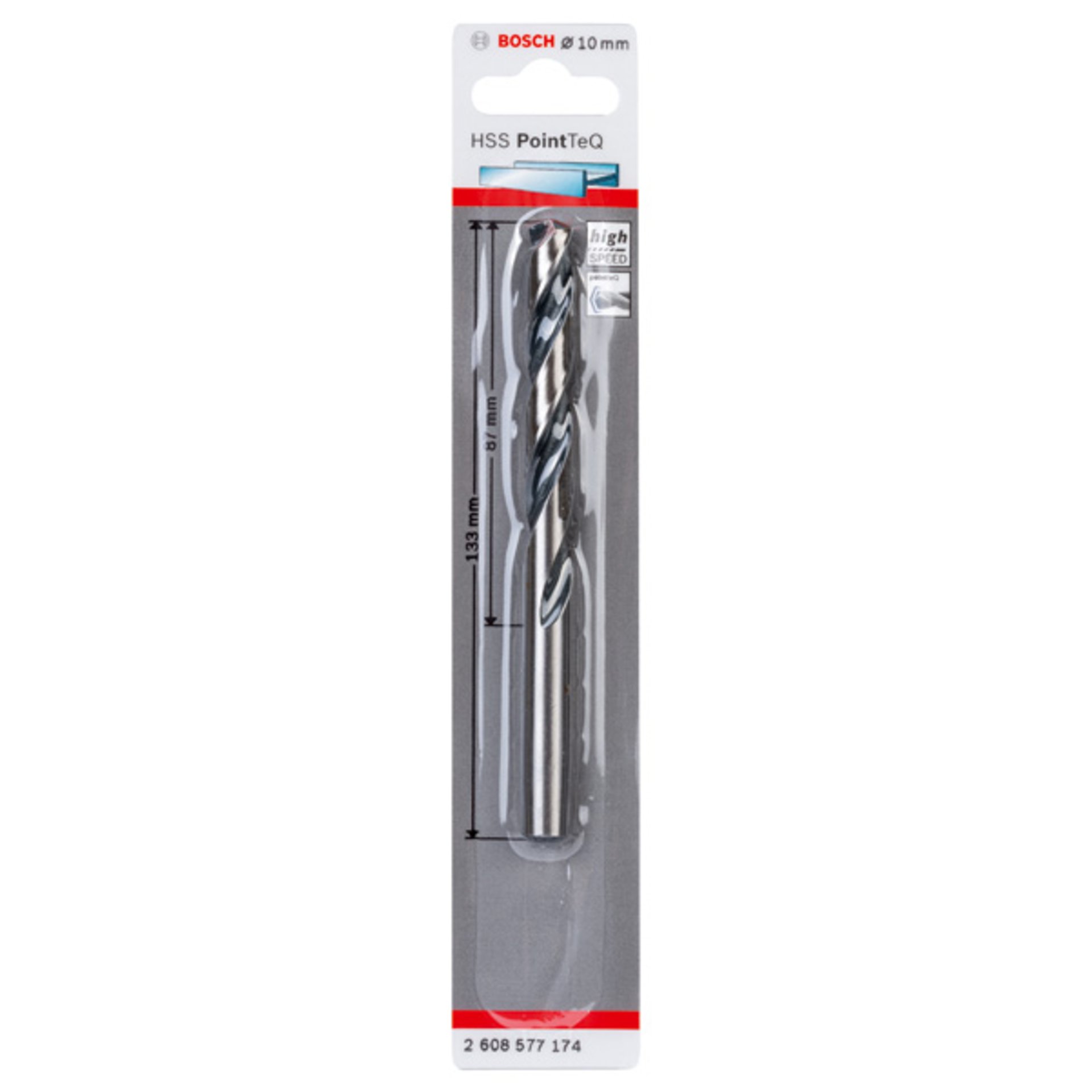 Metallspiralbohrer HSS PointTeQ, DIN 338, 10,0 mm, 1er-Pack
