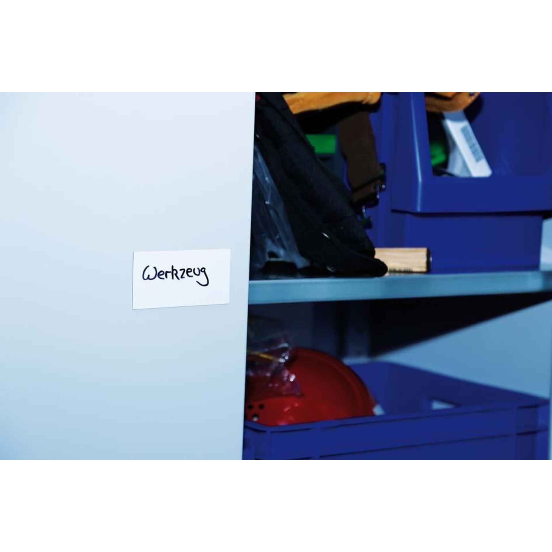Magnetetikett L100xB20 mm weiß beschichtet VE 100 Stück