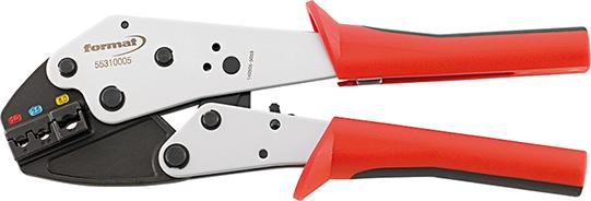 Format Crimpzange für isolierte Kabelschuhe 0,5-6qmm Format Crimpzange für isolierte Kabelschuhe 0,5-6qmm