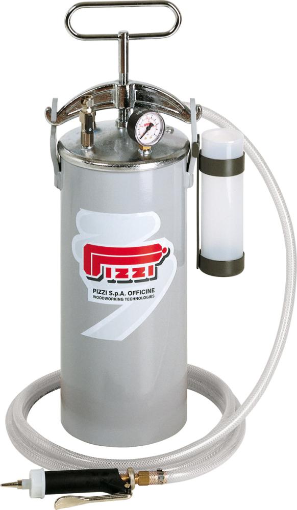 Leimbehälter 8 kg mit Pistole Typ 0002 Leimbehälter 8 kg mit Pistole Typ 0002