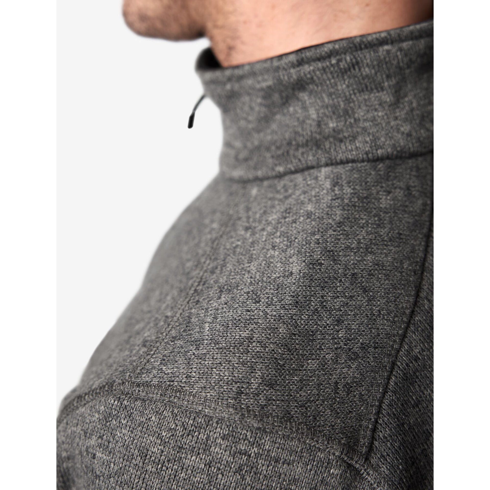 PATRICK Strick-Fleece-Troyer anthrazit-schwarz Gr. 2XL