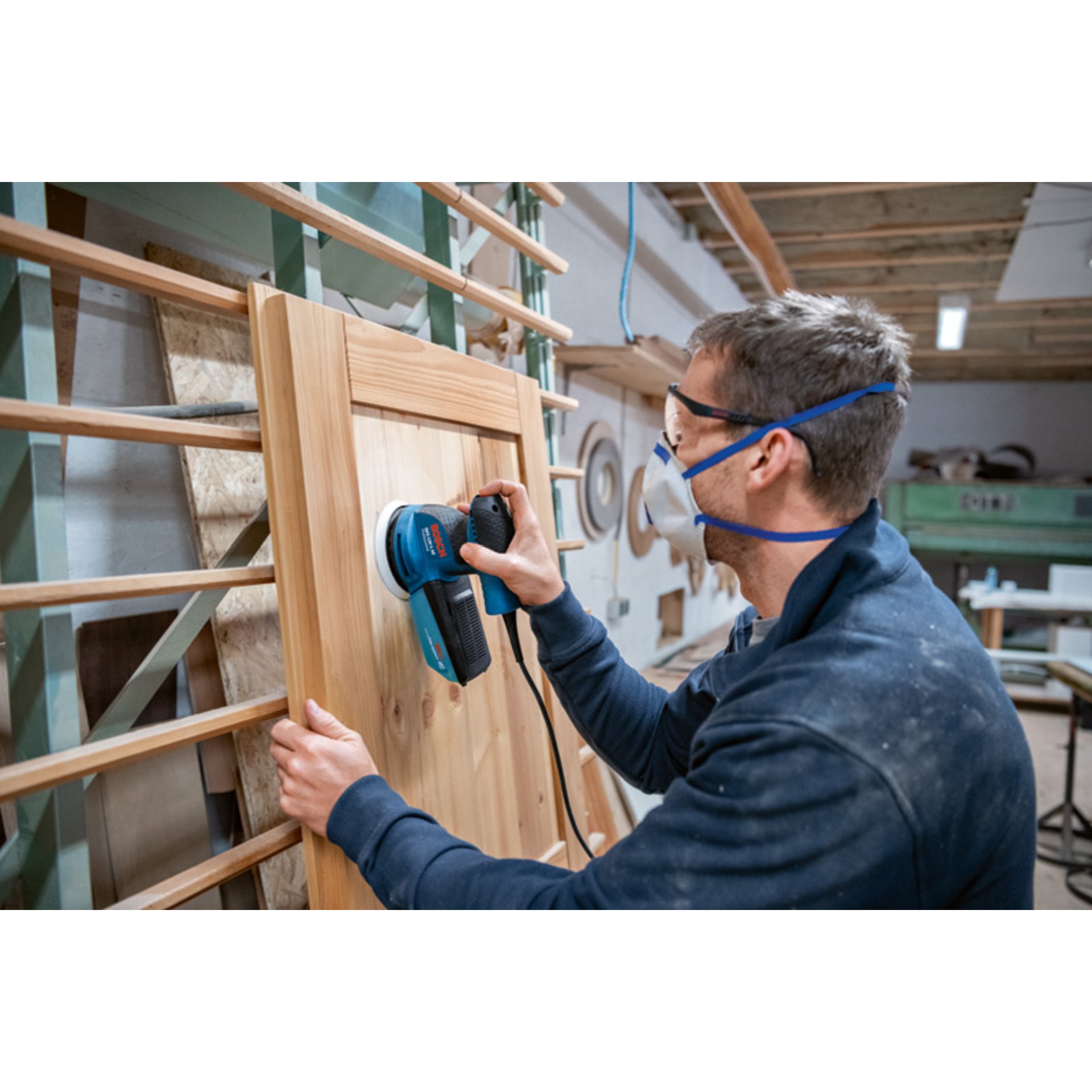 Exzenterschleifer GEX 125-1 AE, mit 3 x Schleifblatt C470, im Handwerkerkoffer