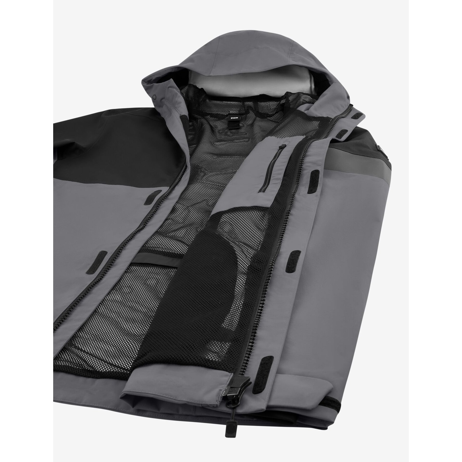 LUCA Hardshell-Jacke grau-schwarz 4XL