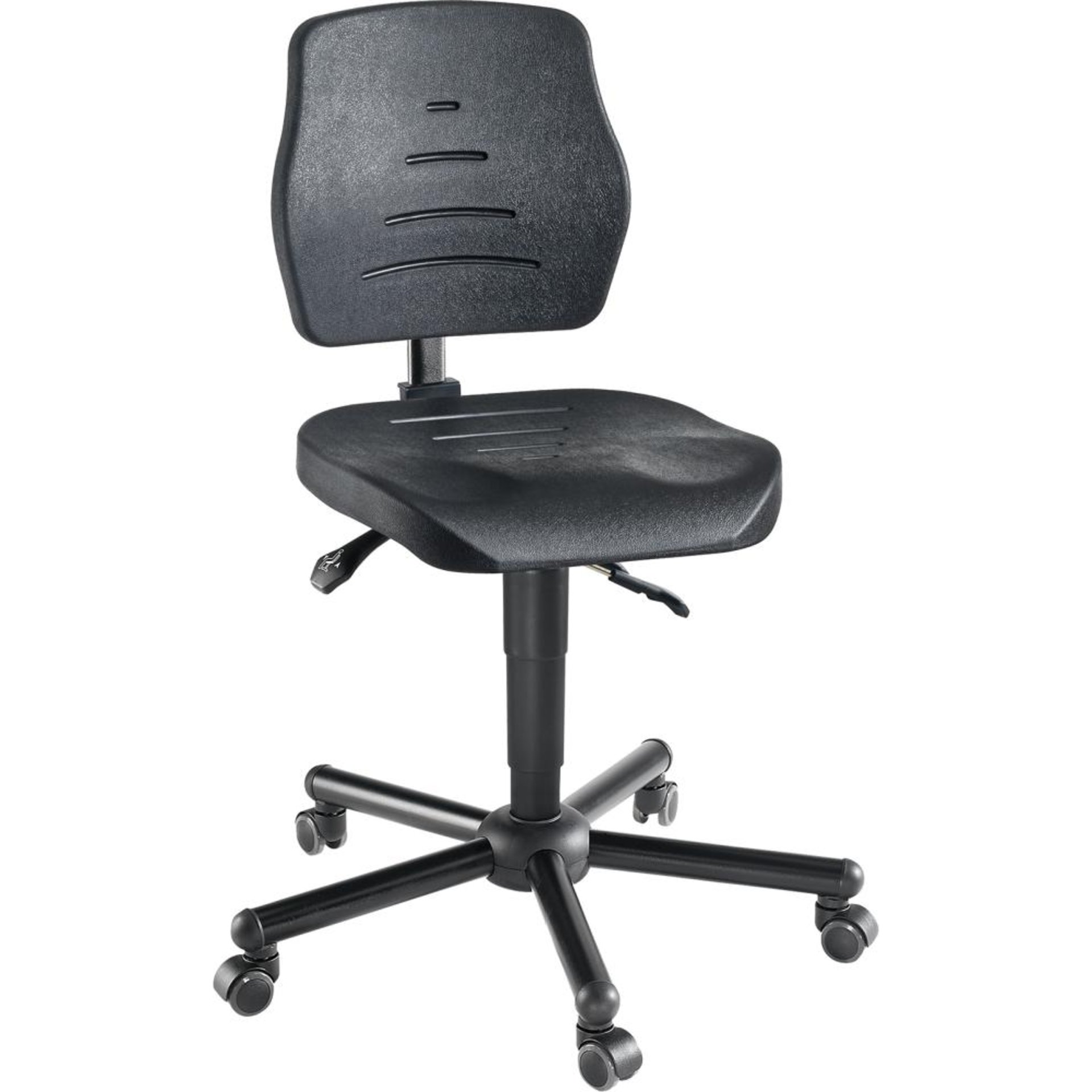 Schwerlast-Arbeitsdrehstuhl, schwarz