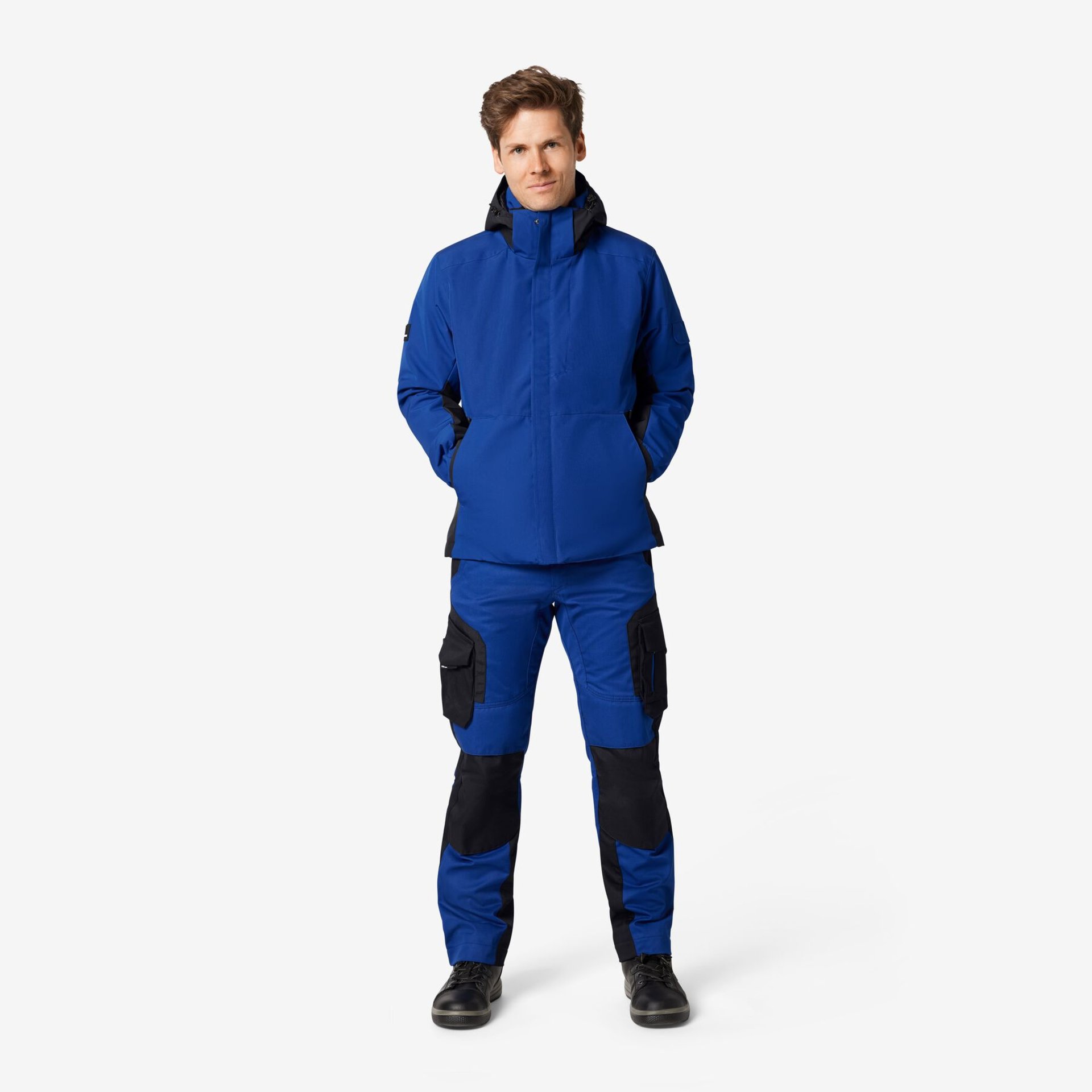 GEORG Arbeitsjacke Primaloft royalblau-schwarz M