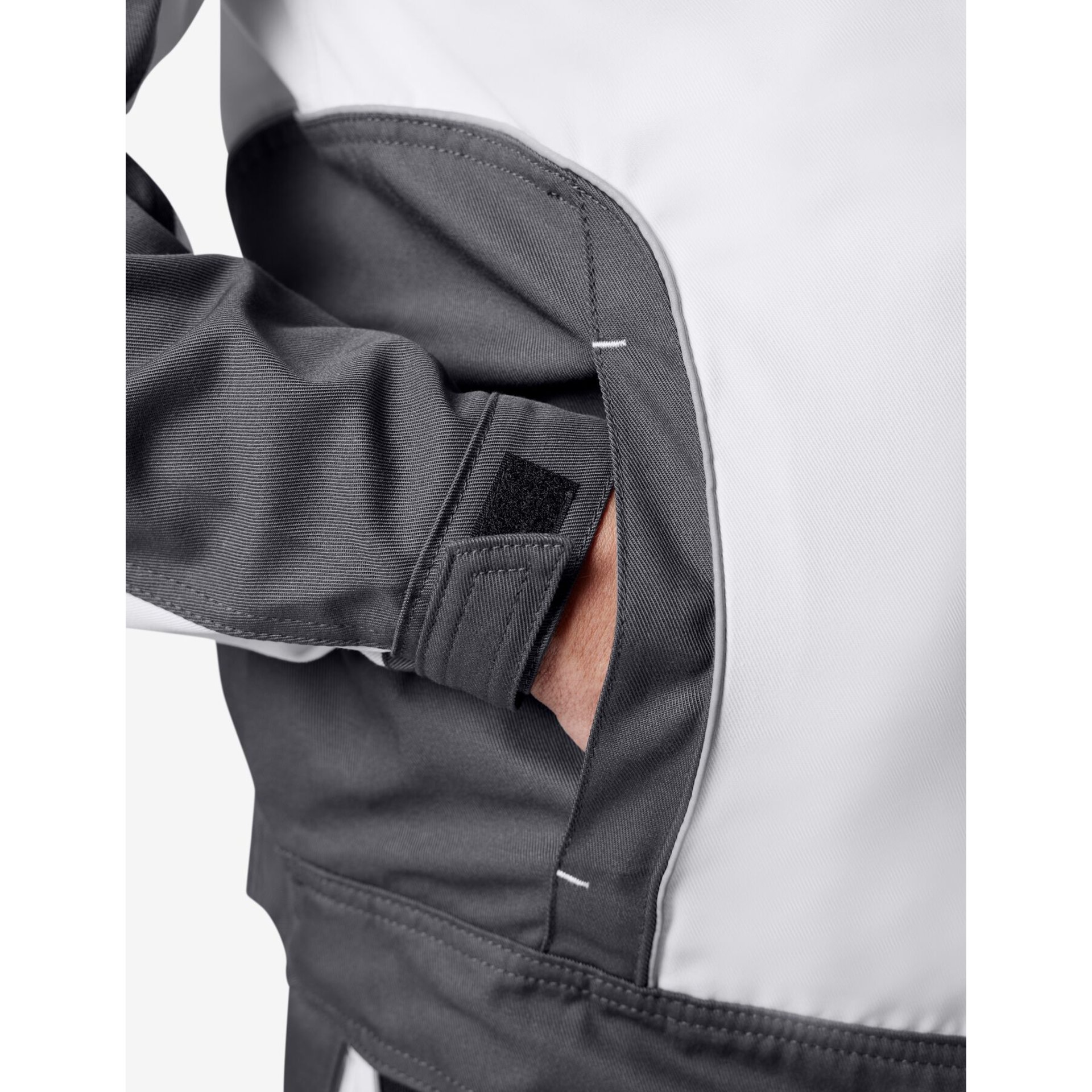 ERNST Arbeitsjacke weiß-anthrazit XL
