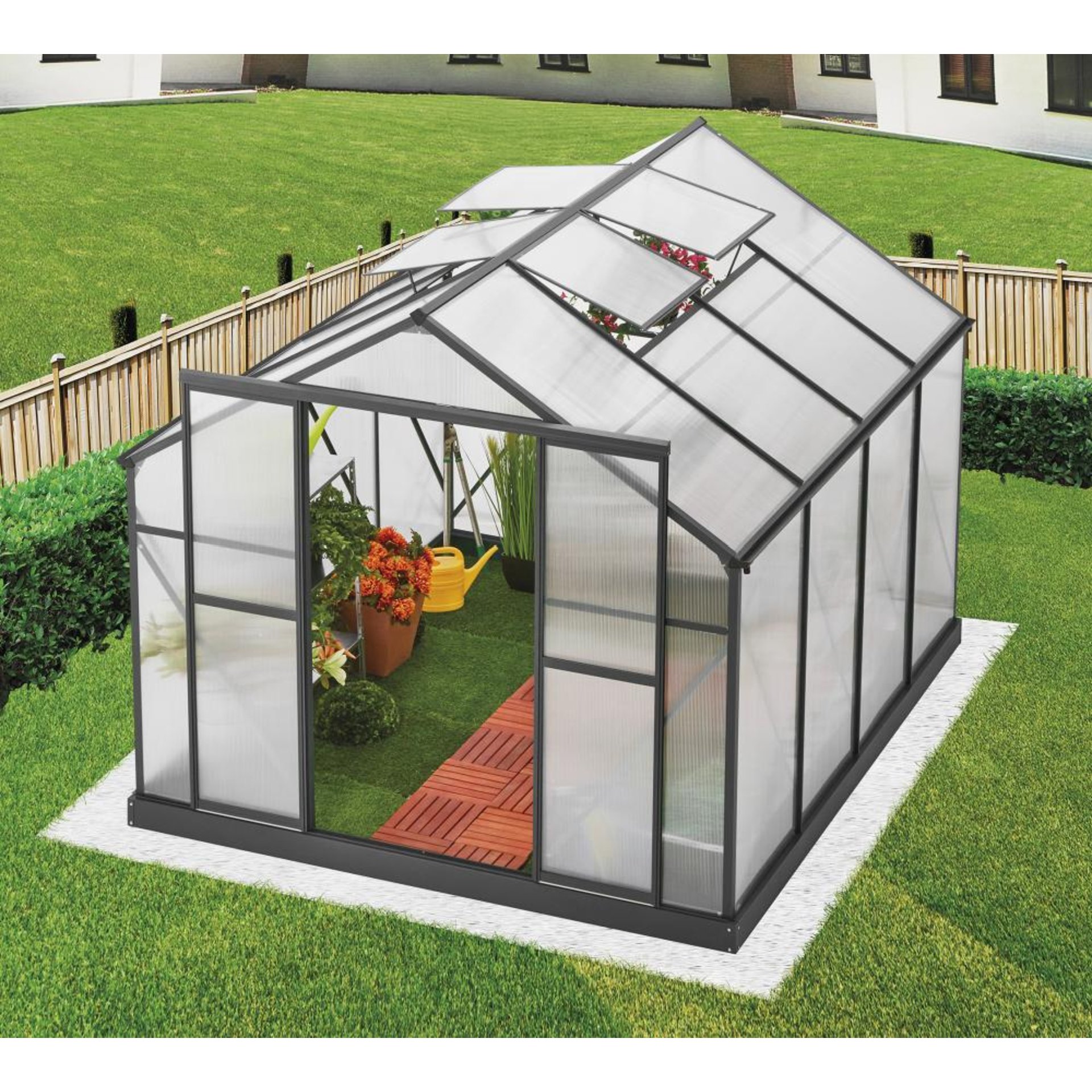 Gewächshaus Premium 7 m² 294x244x227cm (BxTxH)