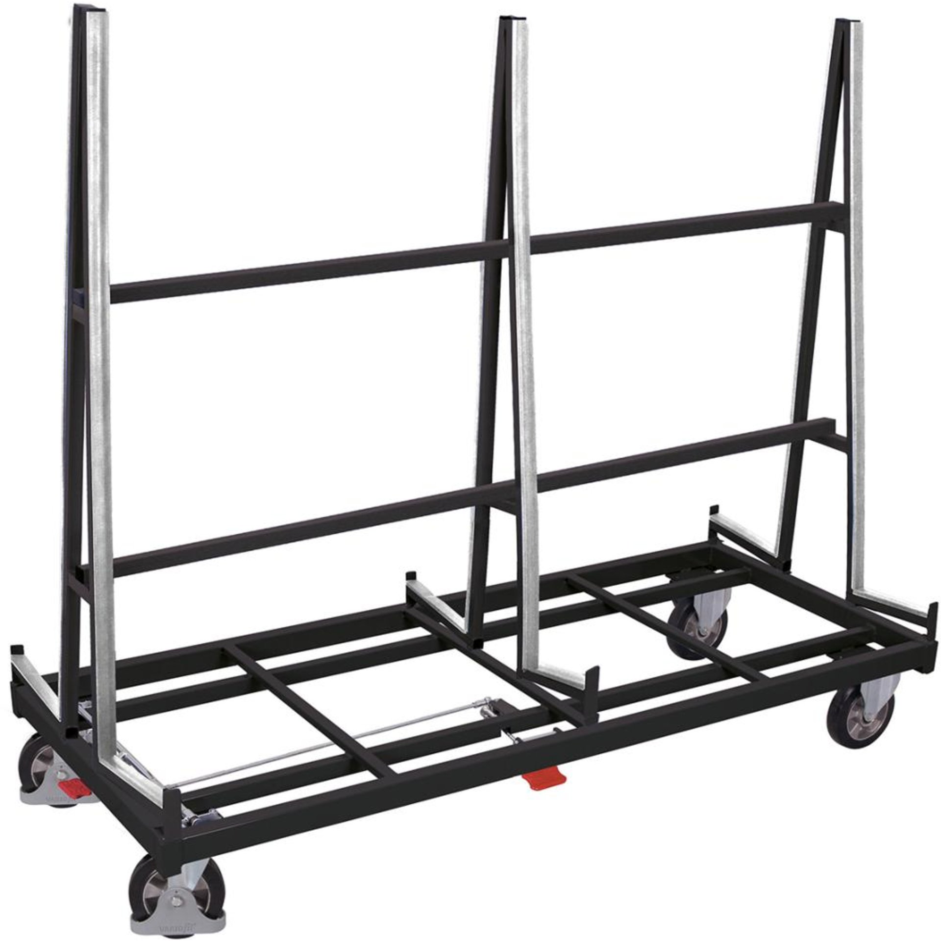 Plattenwagen zweiseitig B880xT1380 mm RAL 7016 Tragkraft 1200 kg