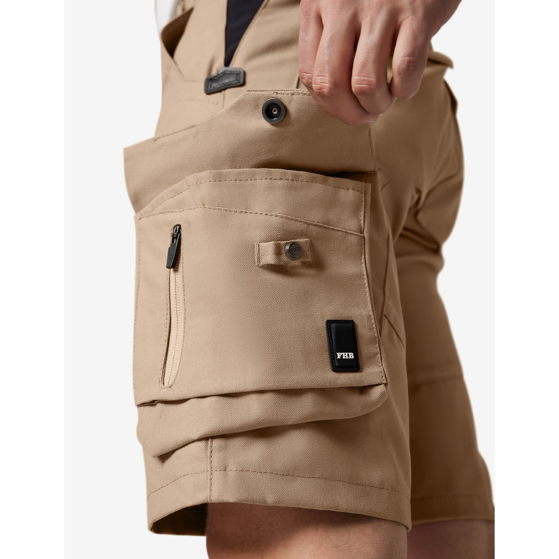 SASCHA Zunft-Bermuda Canvas beige 60