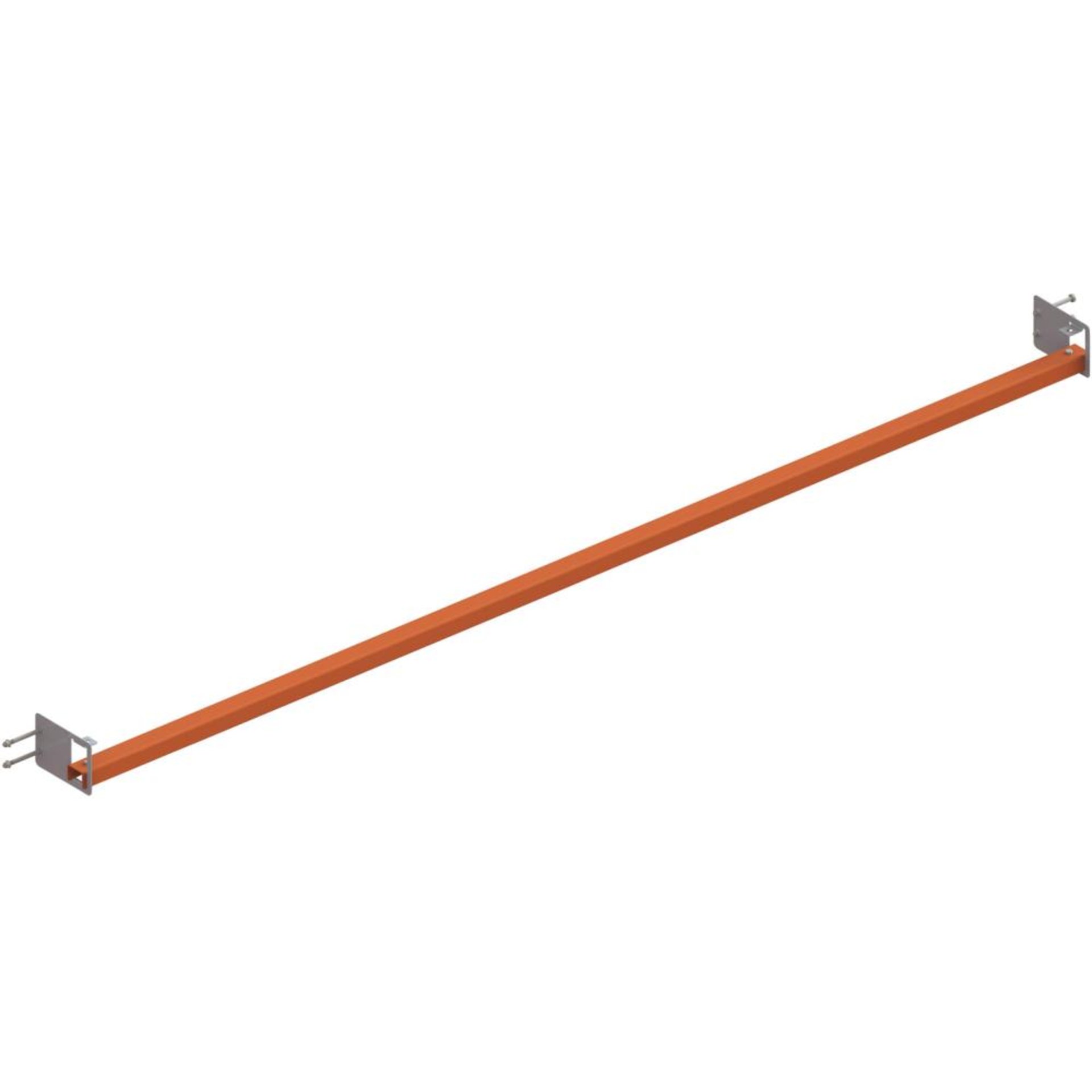 Leichte Durchschubsicherung, RAL 2001 rotorange
