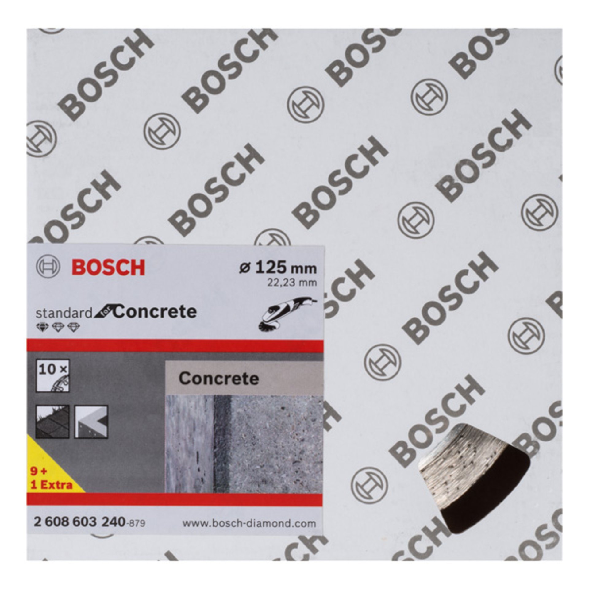 Diamanttrennscheibe Standard for Concrete, 125 x 22,23 x 1,6 x 10 mm, 10er-Pack