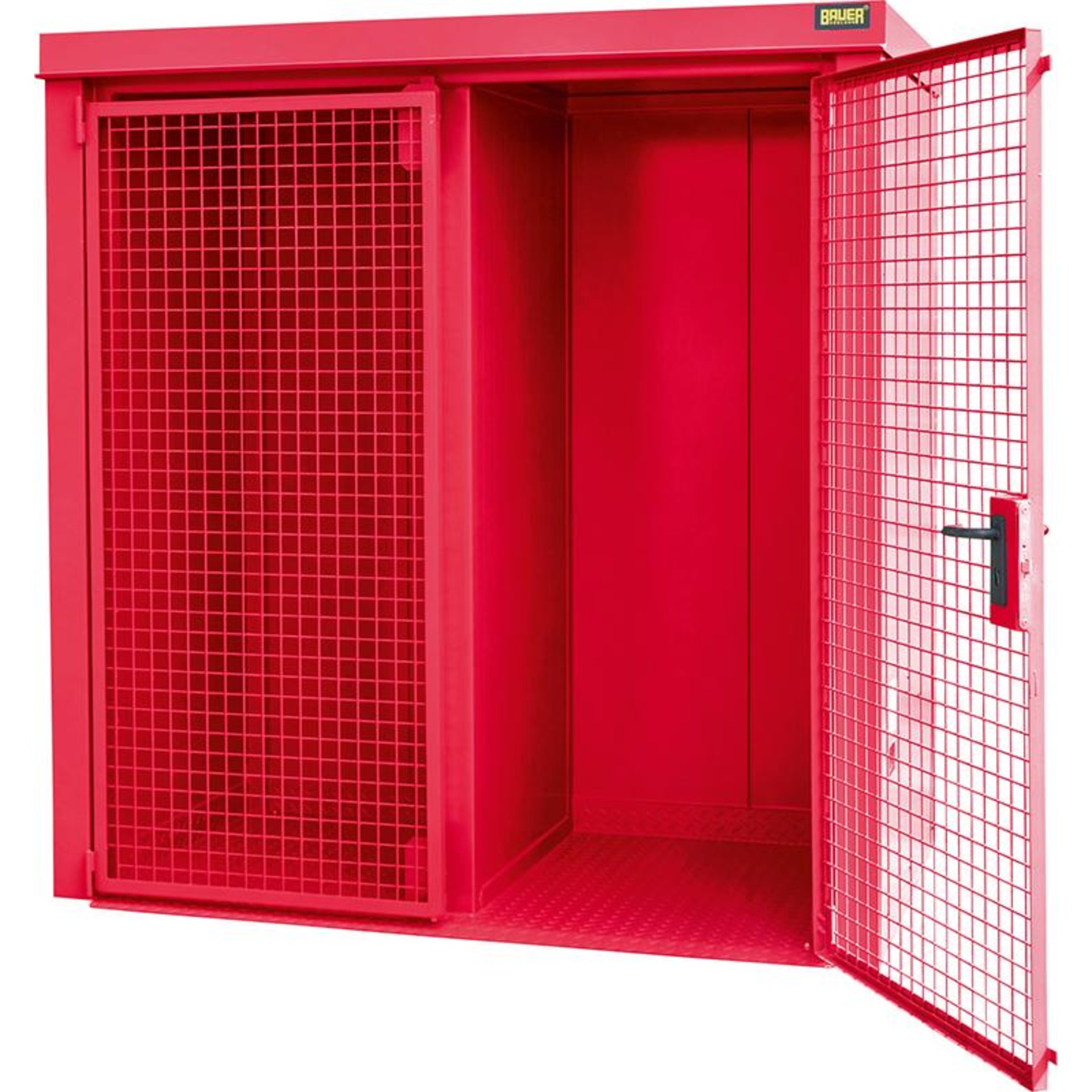 Gasflaschen-Container GFC-B/W M1, lackiert, Feuerrot