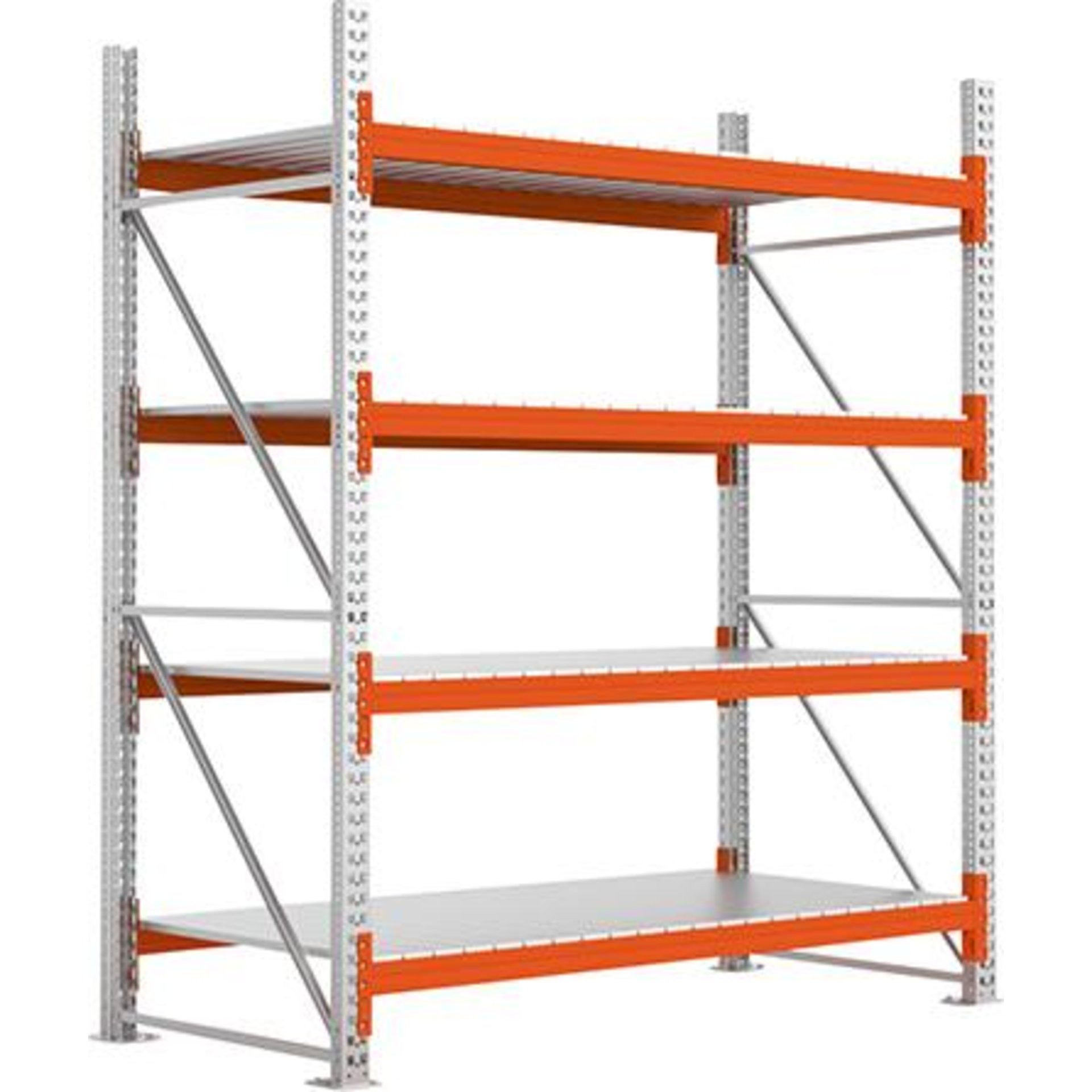 Großfachregal MULTIPAL S B2225xT1100xH2700 mm Grundfeld 4 Böden Fachlast 1900kg