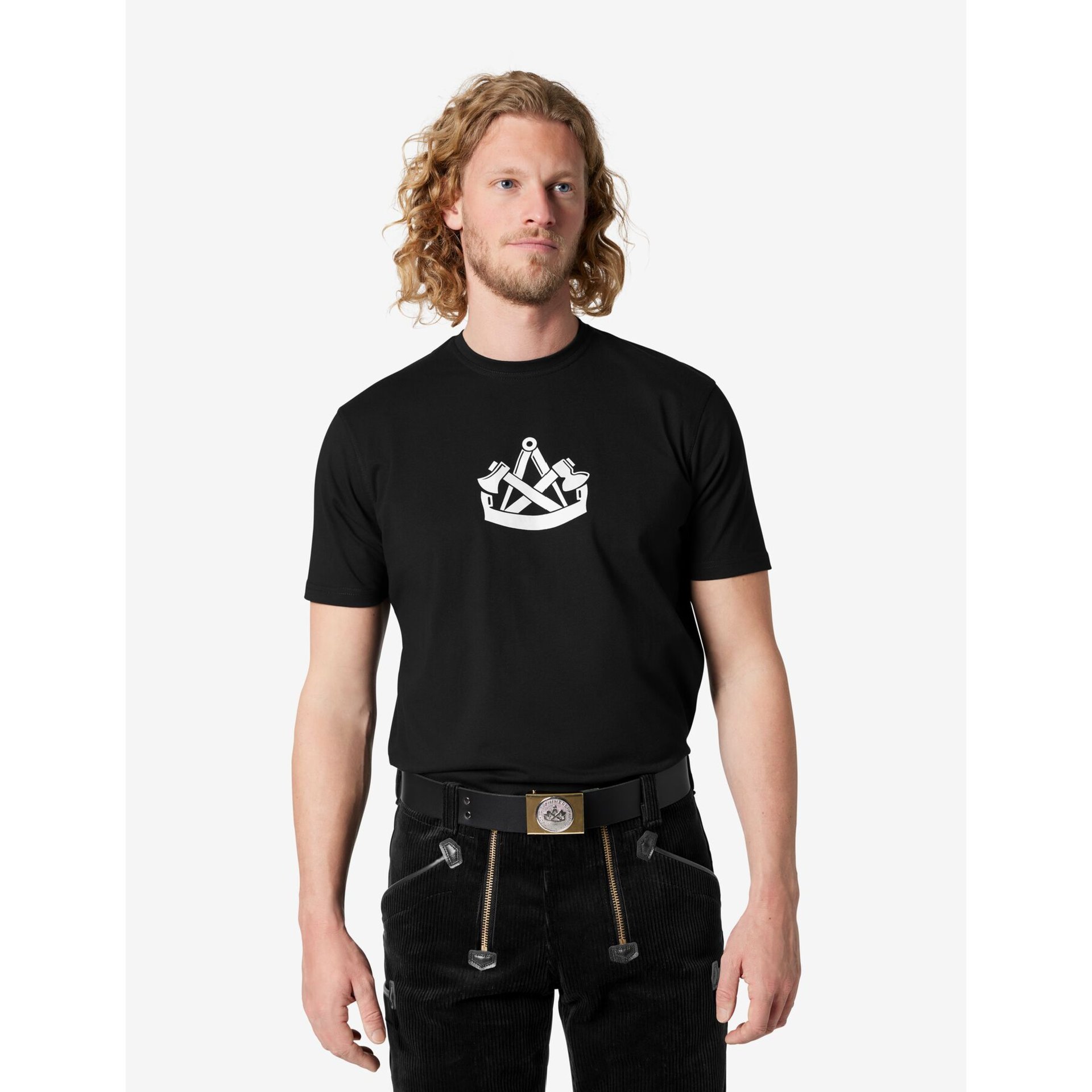 KLAAS T-Shirt Zunftzeichen Zimmermann schwarz XL