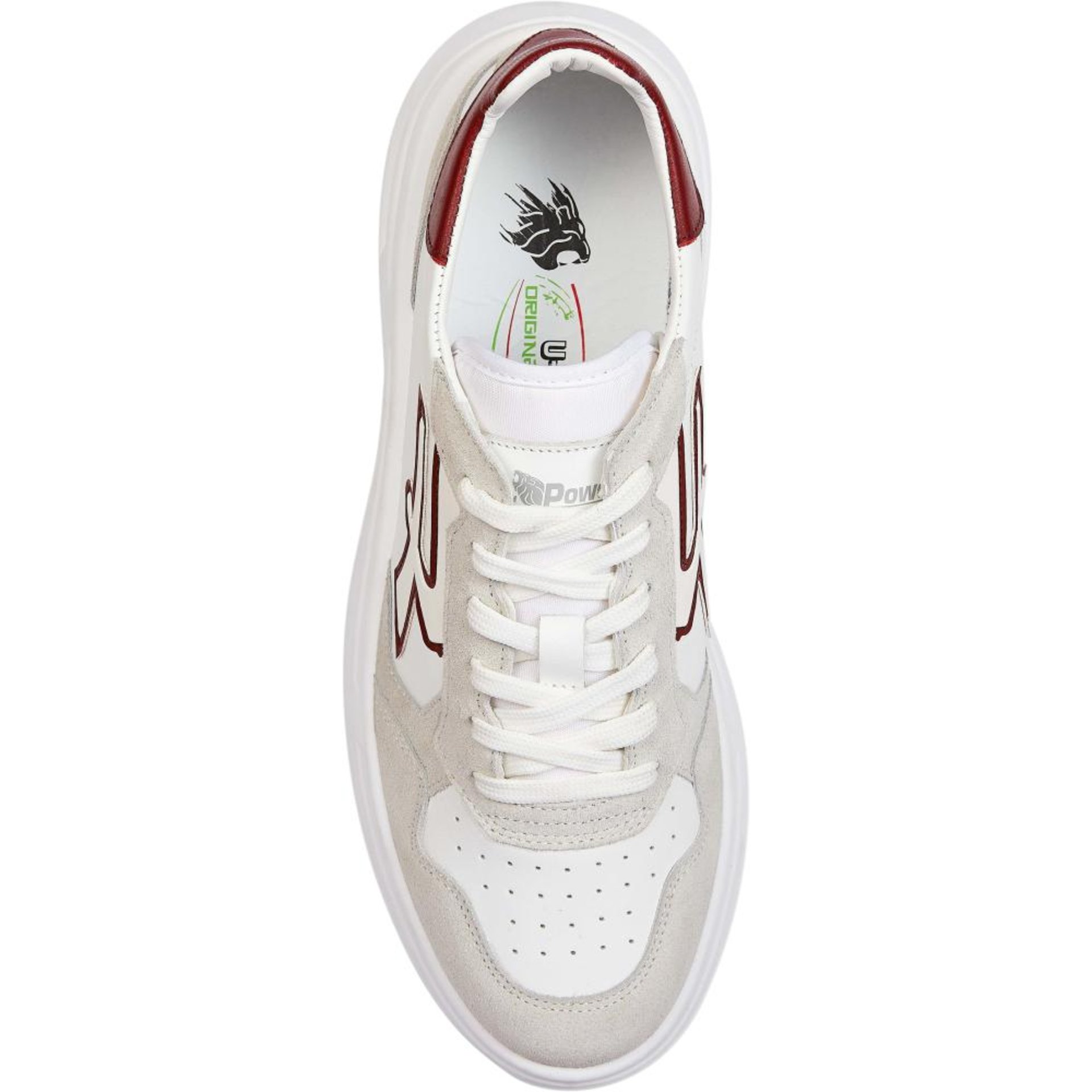 Berufshalbschuh VENOM OB SR, weiß/beige/rot Gr. 40 U POWER