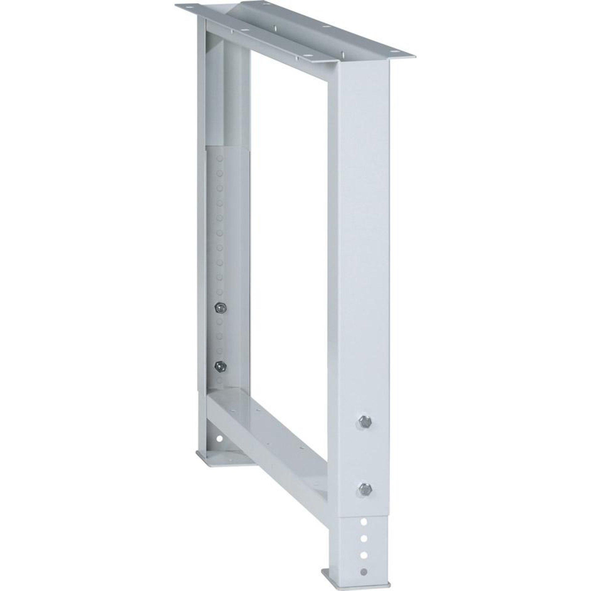 Werkbankfuß RAL 7035 Höhe 700-1050mm für Plattentiefe 750 mm Tragkraft 400kg
