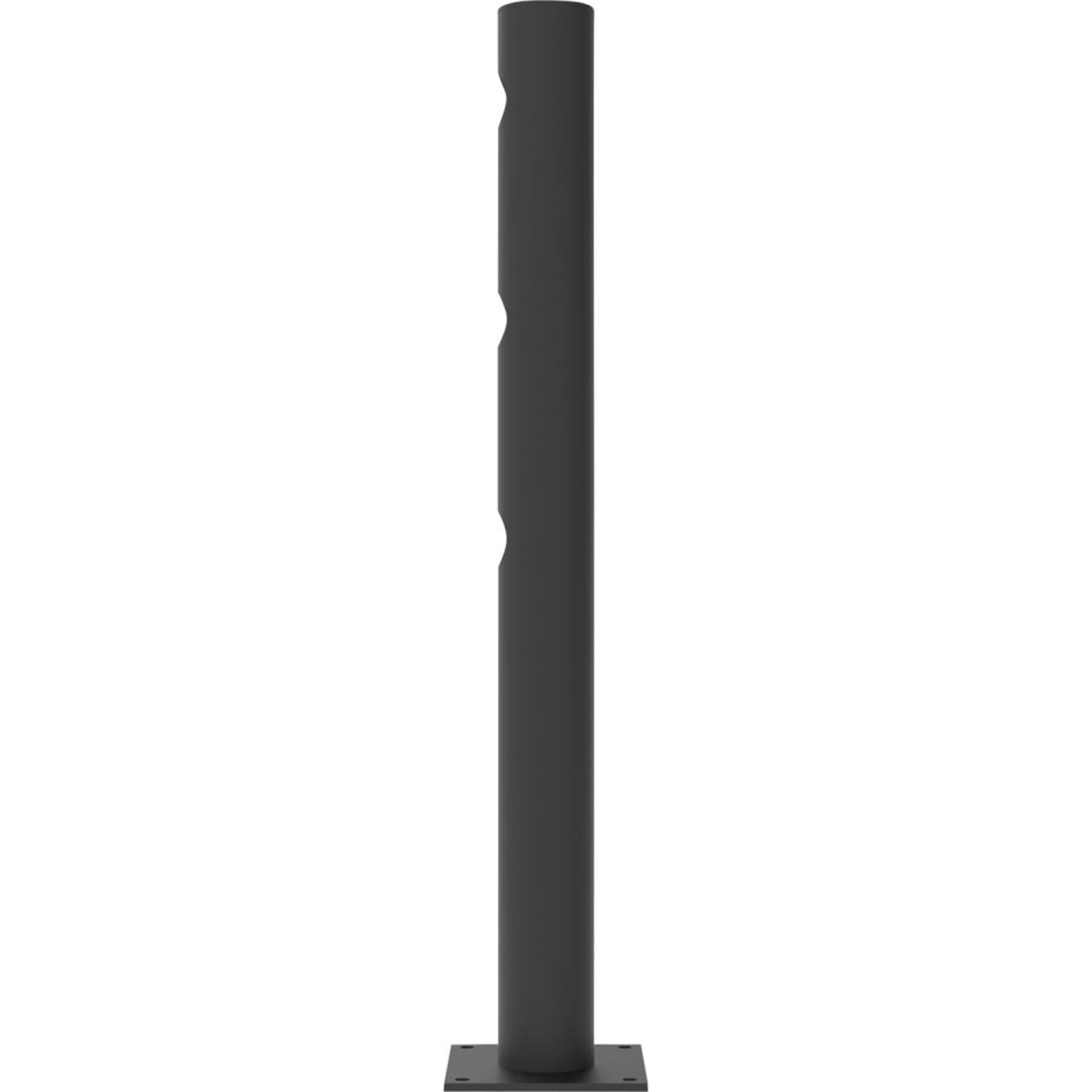 Eckpfosten links Delta für Schwingtür JULIET H1200xD110 mm schwarz