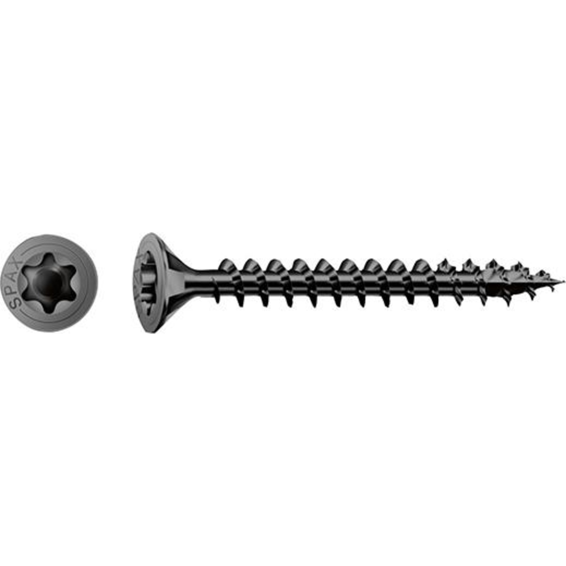 SPAX SeKo T-STAR+ 3,0 x 25 Schwarz verzinkt HP