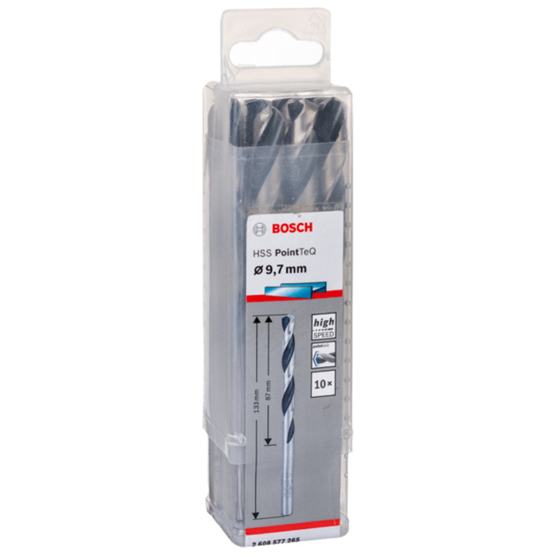 Metallspiralbohrer HSS PointTeQ, DIN 338, 9,7 mm, 10er-Pack