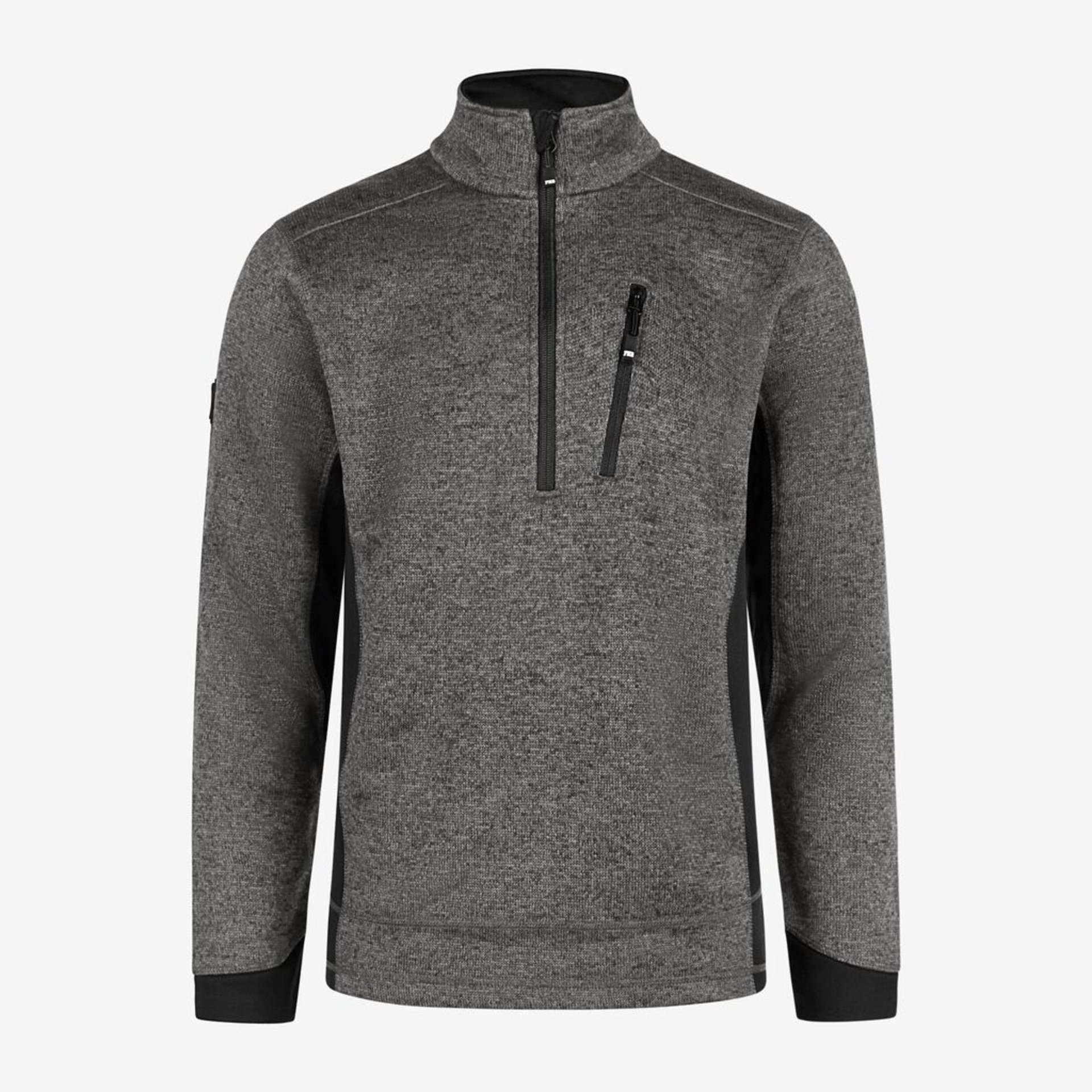PATRICK Strick-Fleece-Troyer anthrazit-schwarz Gr. 2XL