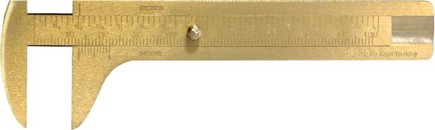 Fortis Knopfmaß Messing 100mm