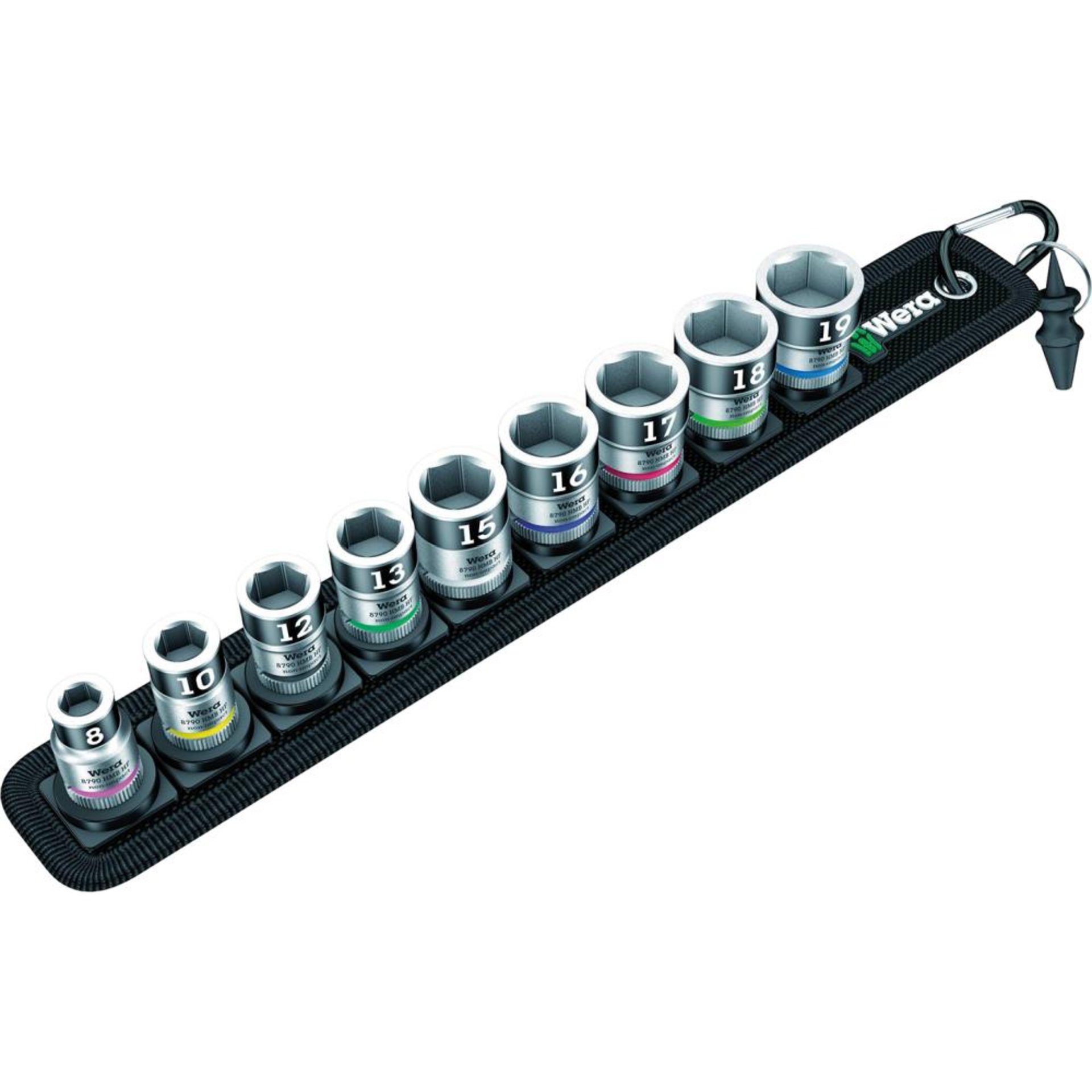 Steckschlüsseleinsatz- Satz mit Haltefunktion 3/8" 10-teilig Wera