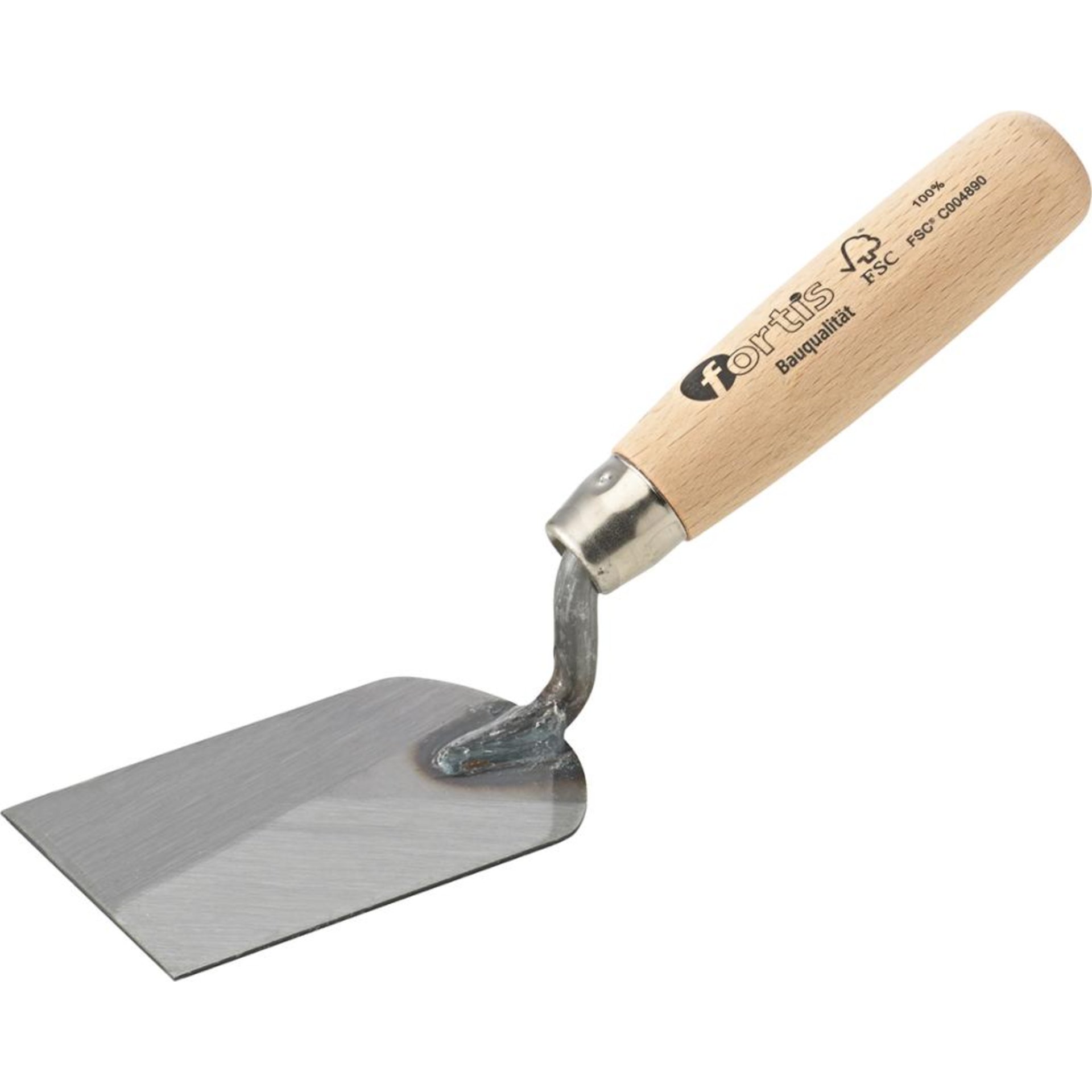 Stukkateurspachtel 60mm, g-Hals, Holzgriff FORTIS Bau