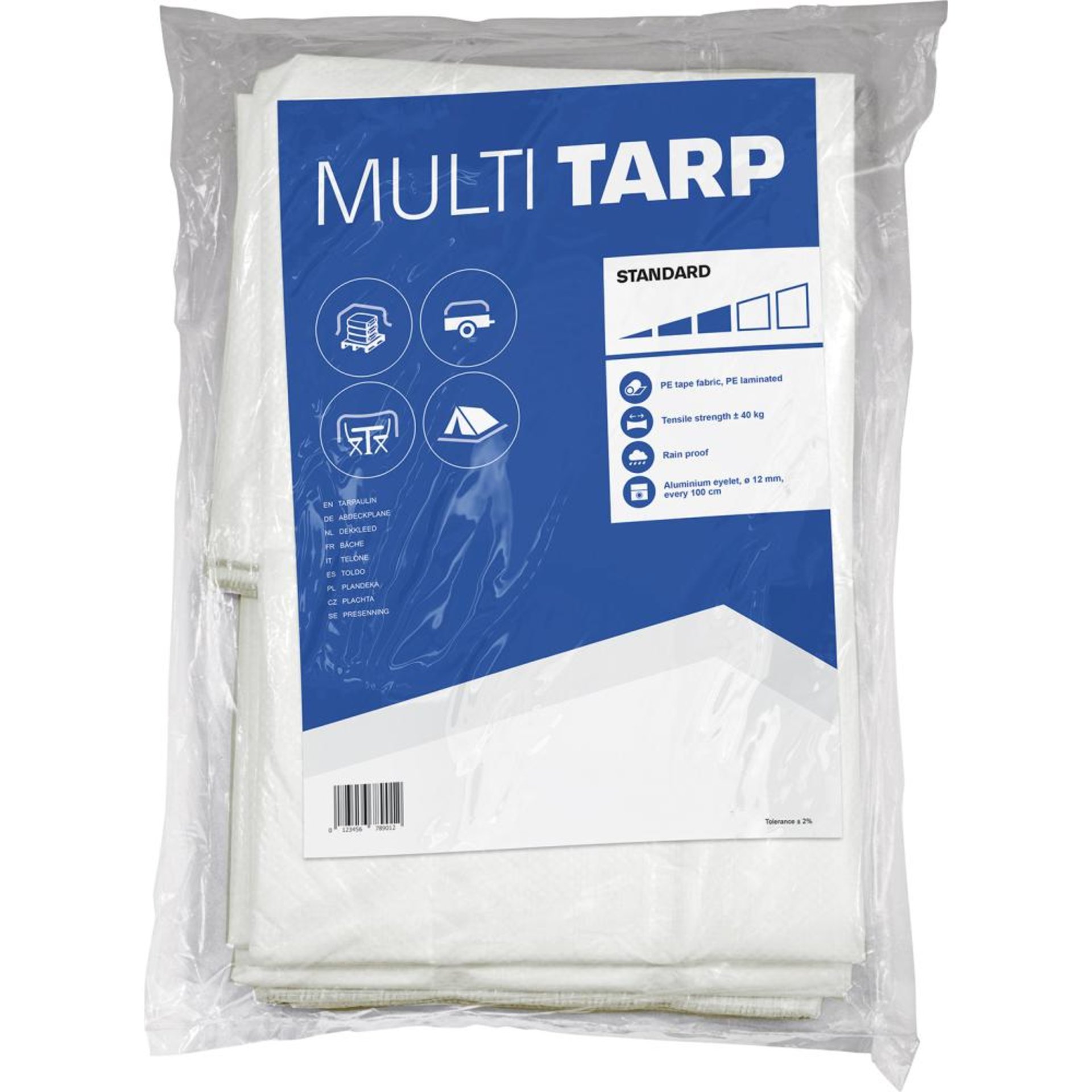 Plane Tex-Tarp 3x4 m Gewebegew. 100 Gr.