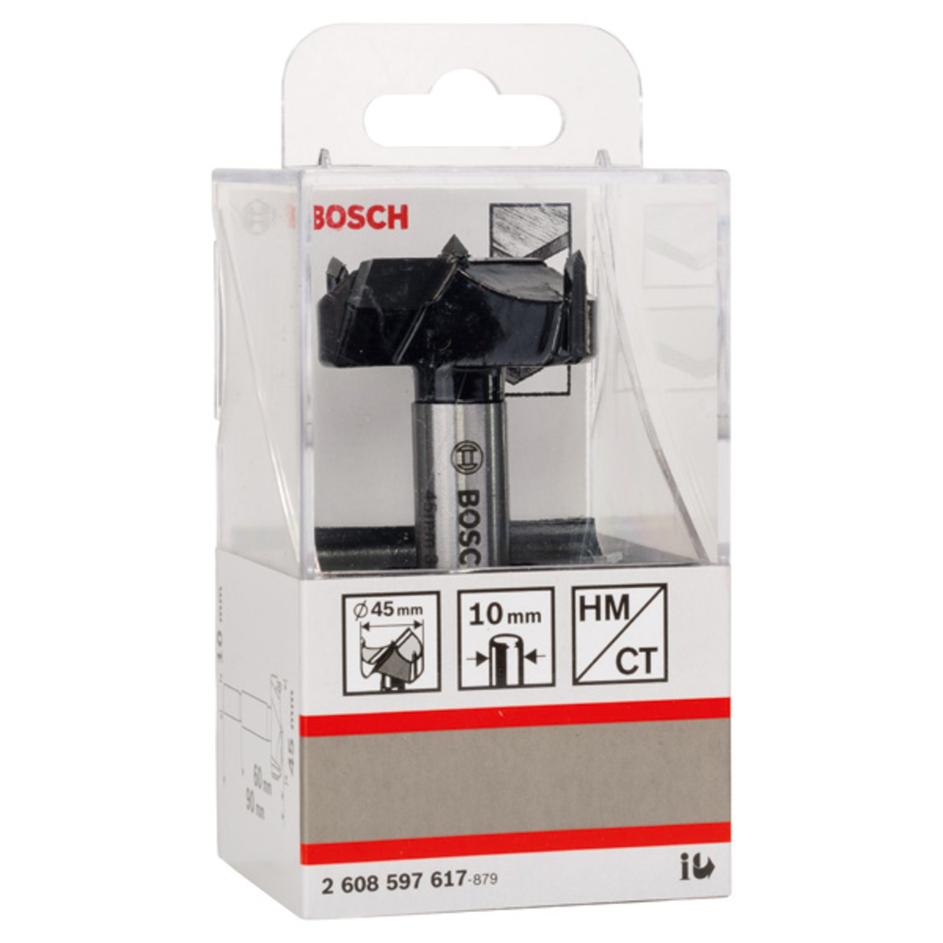 Kunstbohrer HM, 45 x 90 mm, d 10 mm
