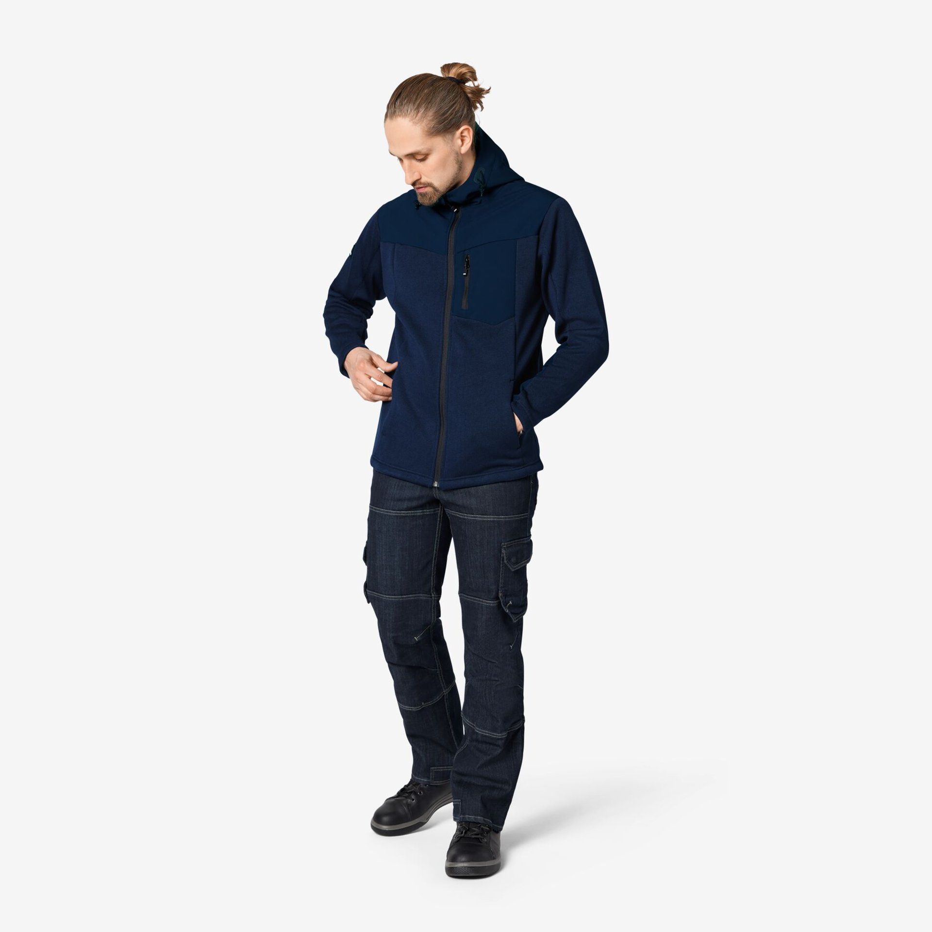 MAXIMILIAN Hybrid-Softshell Jacke marine M