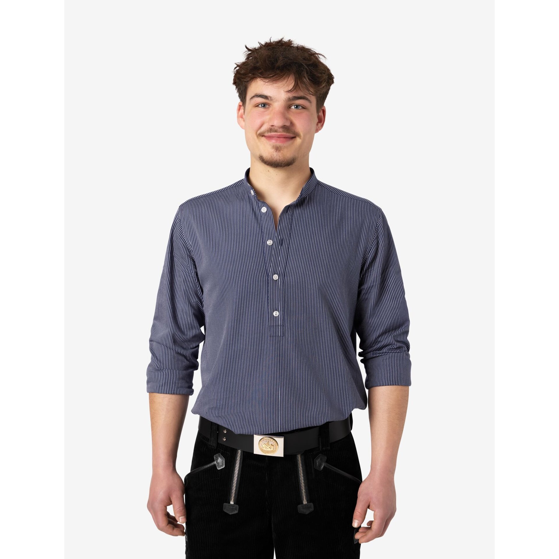 BO Arbeitshemd unisex marine-weiß 5XL