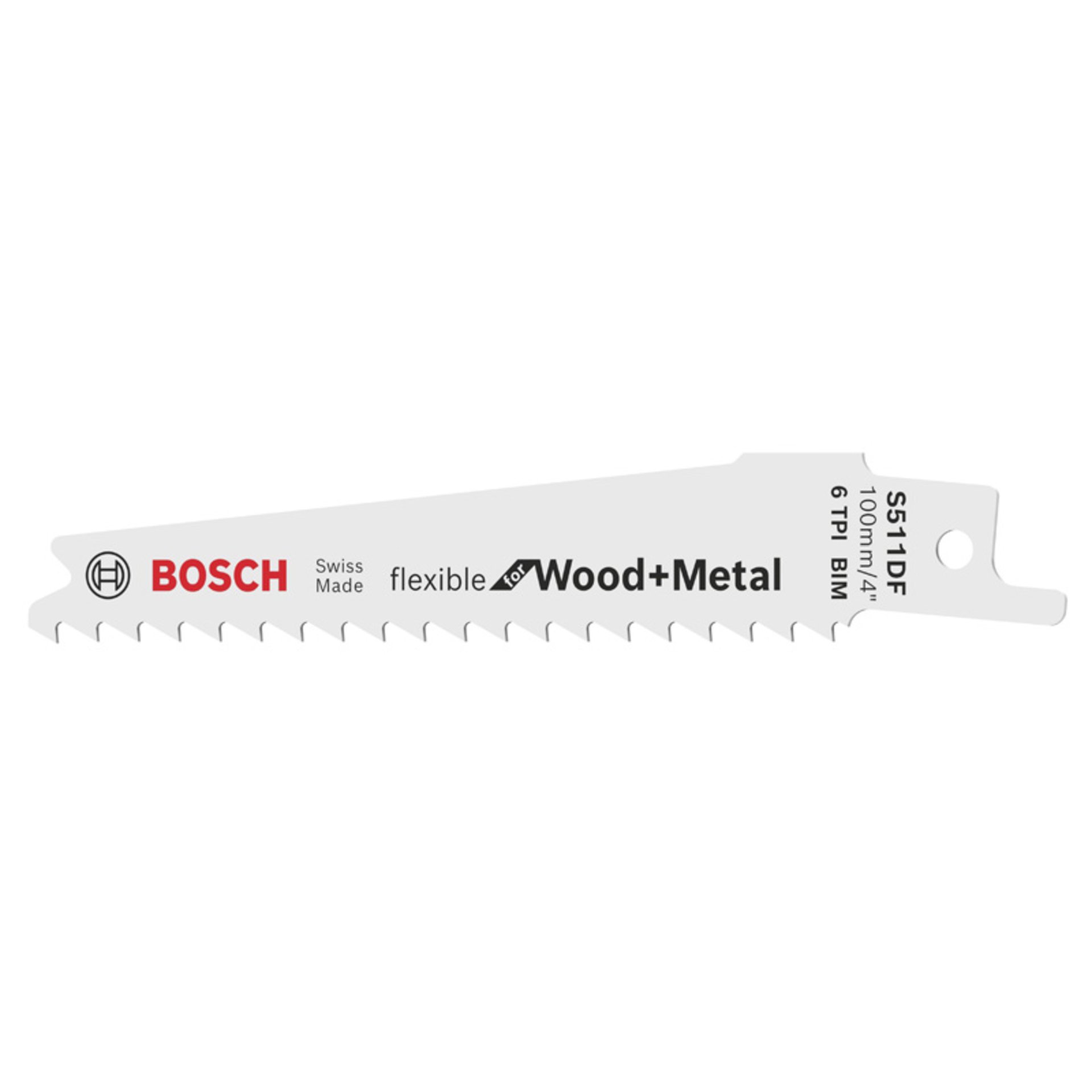 Säbelsägeblatt S 511 DF, Flexible for Wood and Metal, 2er-Pack