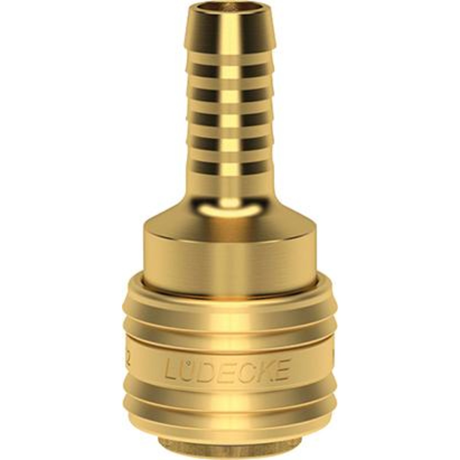 SchnellverschlusskupplungNW 7,2mm, Messing, Serie ES, Tülle 6 LÜDECKE