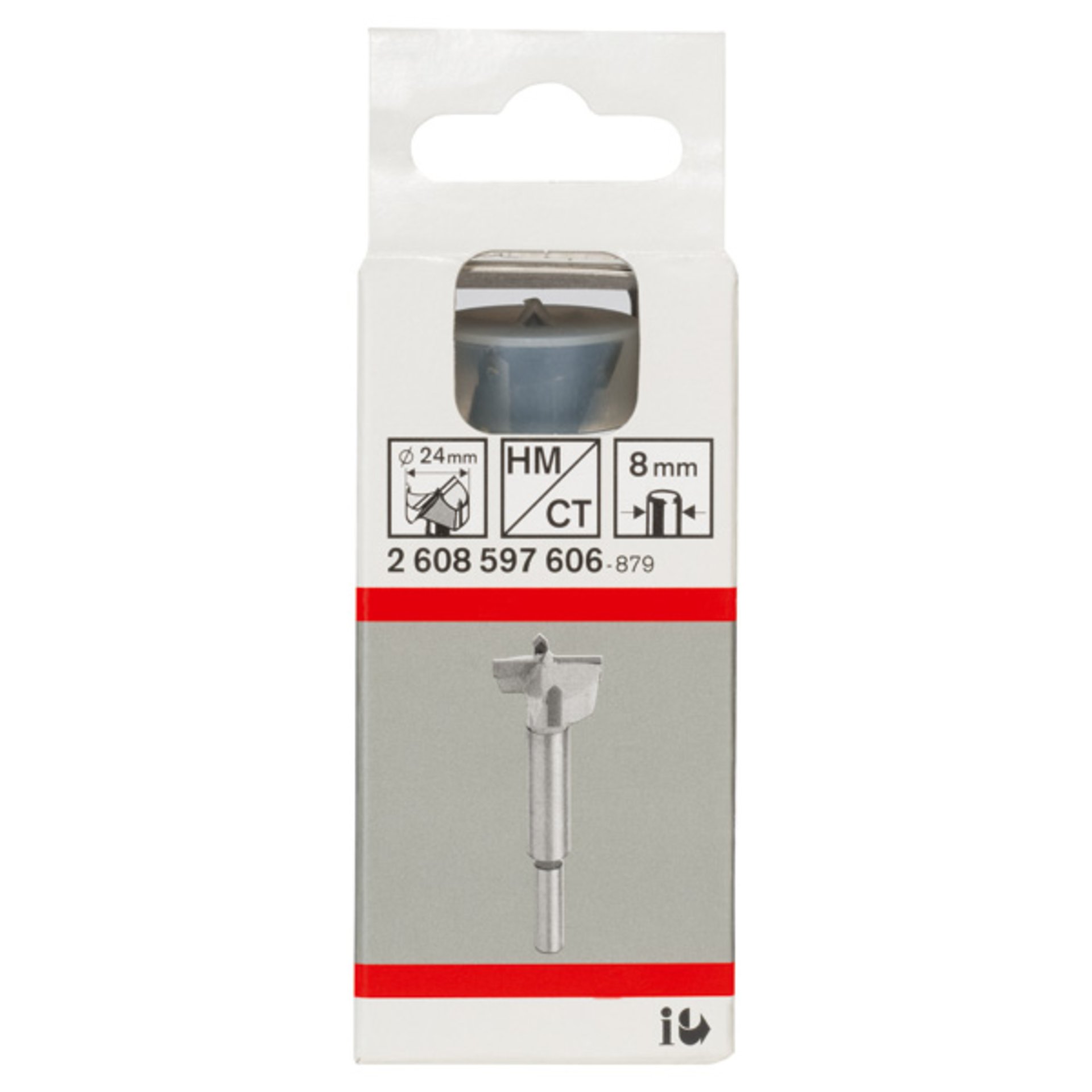 Kunstbohrer HM, 24 x 90 mm, d 8 mm