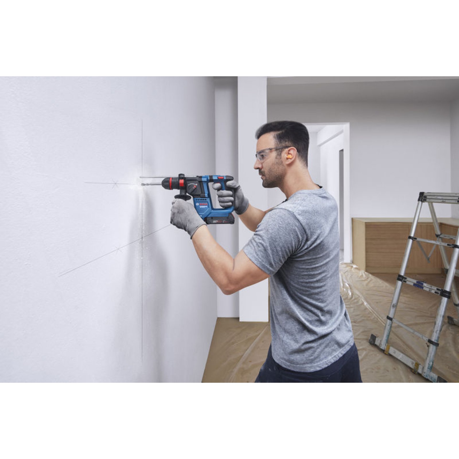 Akku-Bohrhammer mit ONECHUCK GBH 18V-18 X