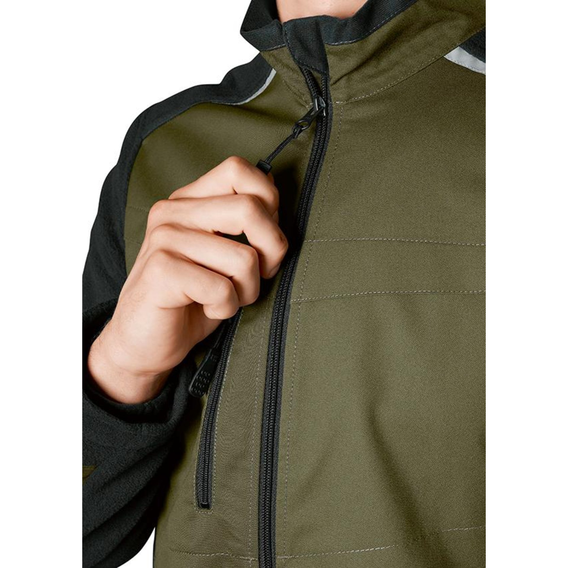 Hybrid-Arbeitsjacke 1992 570, olive/schwarz, Gr.52/54L
