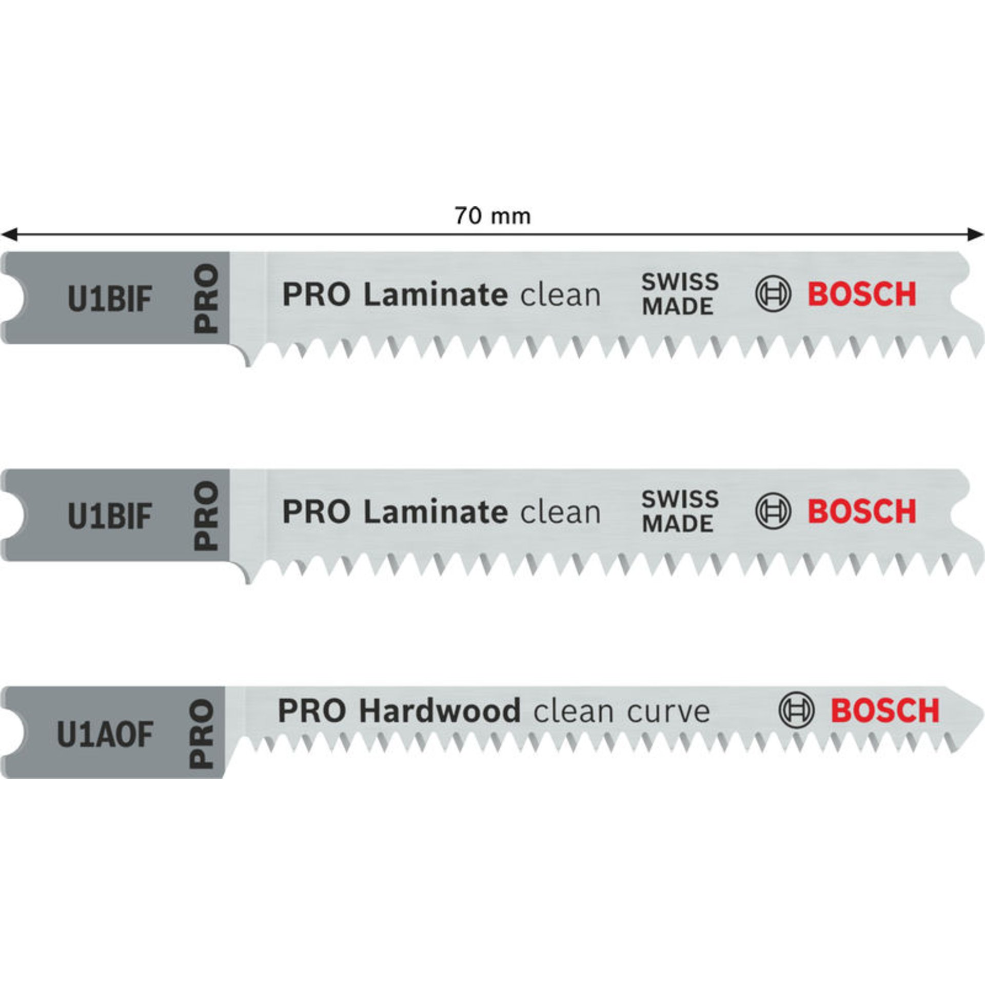 PRO Laminate Set, U-Schaft, 3-tlg.