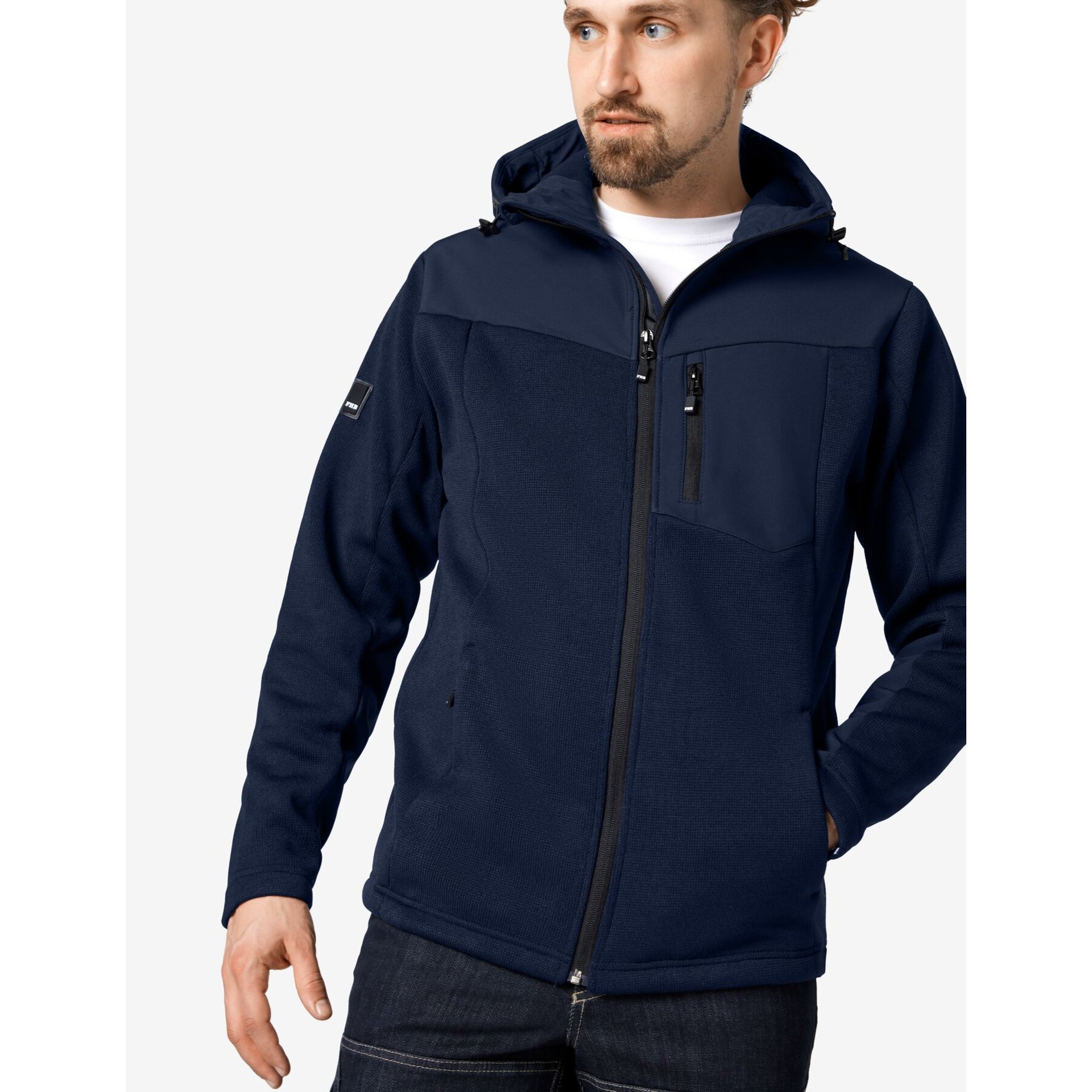 MAXIMILIAN Hybrid-Softshell Jacke marine M