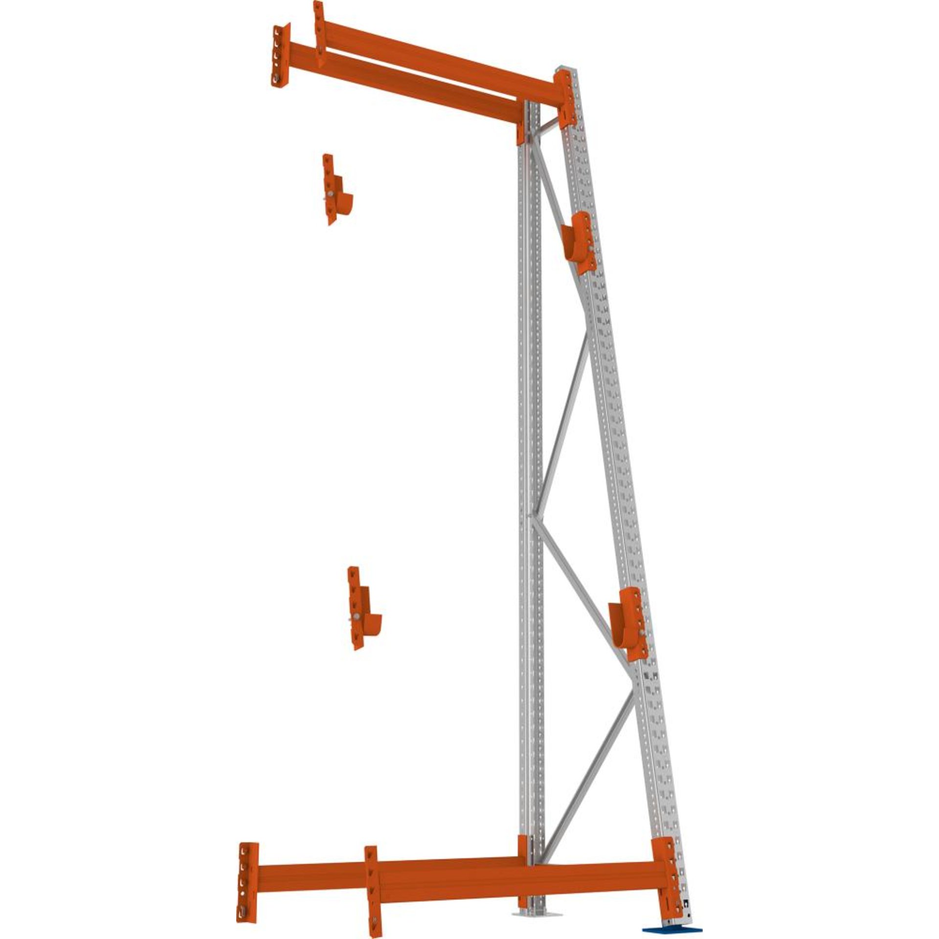A Ständer Kabeltrommel B1100xT900xH3300 mm Anbaufeld verzinkt Feldlast 1500kg