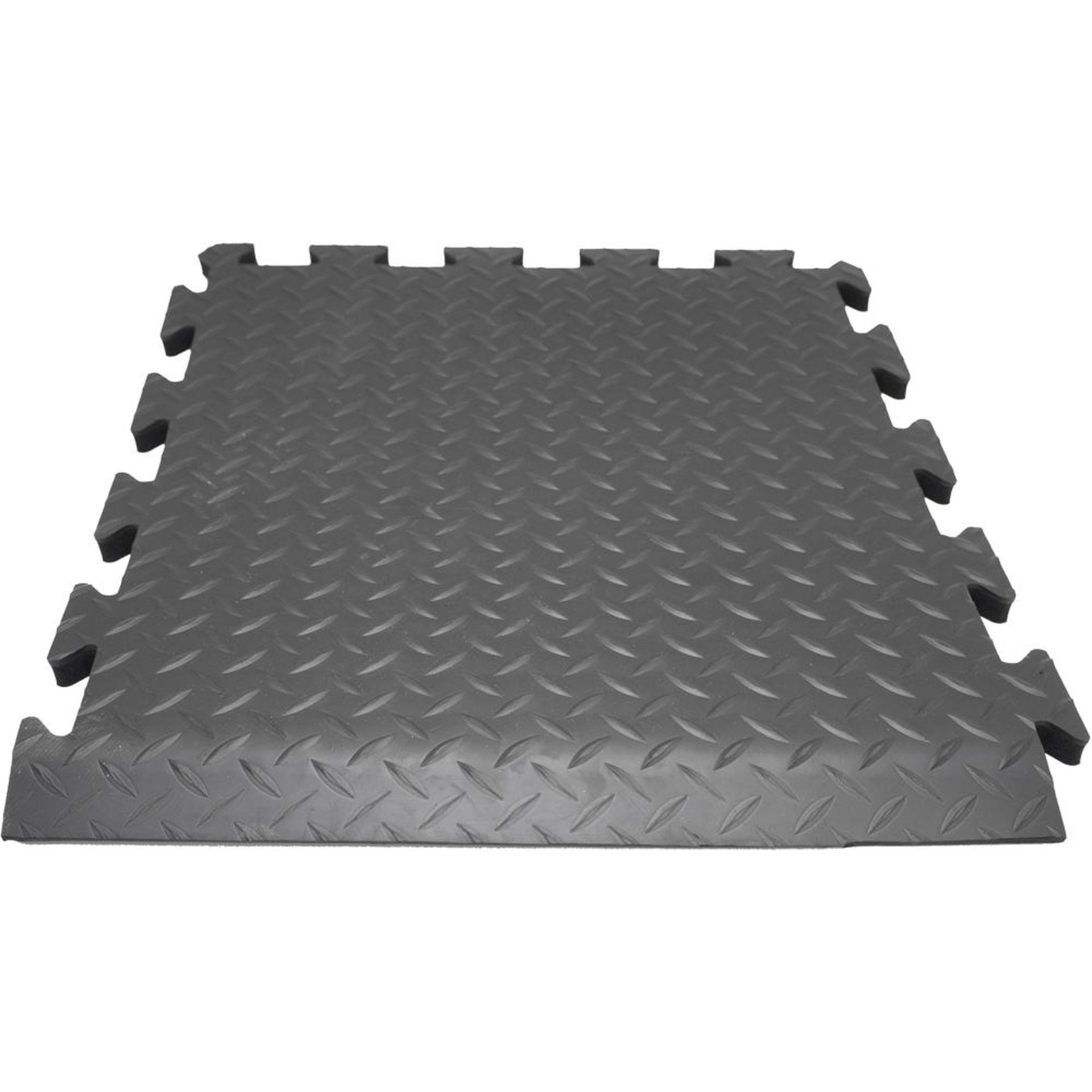 Anti-Ermüdungsfliese Deckplate Connect Eckstück B50xL50 cm schwarz