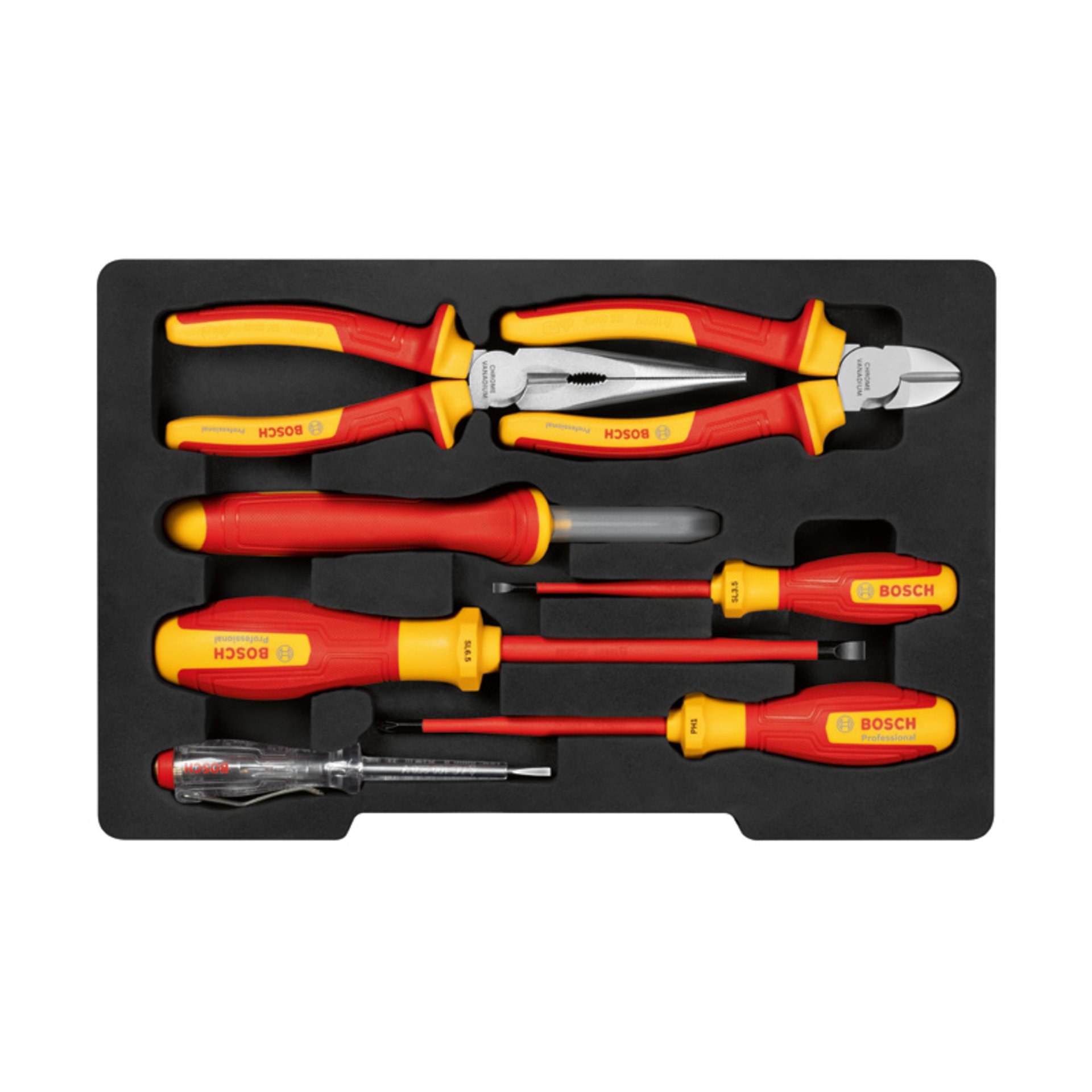 Combo Kit VDE-Werkzeug-Set gemischt, 7-tlg.