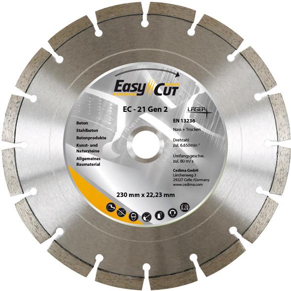 Cedima Trennscheibe Diamant EC-21 180x2,3x12x22,23mm Cedima Trennscheibe Diamant EC-21 180x2,3x12x22,23mm