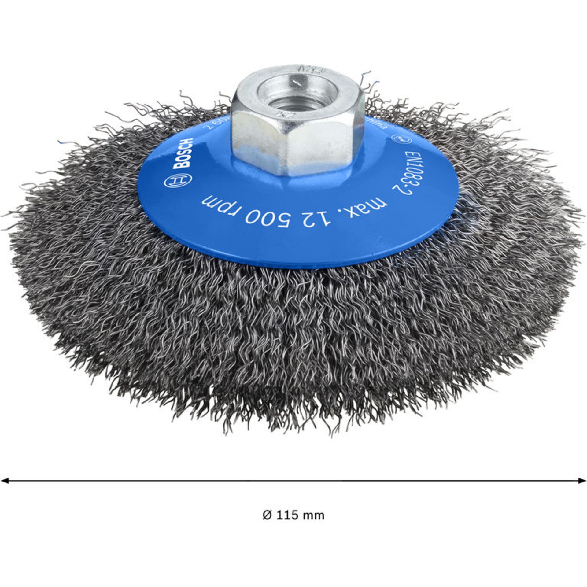 PRO Metal clean Kegelbürste, 115 x 0,3 mm, Gewinde
