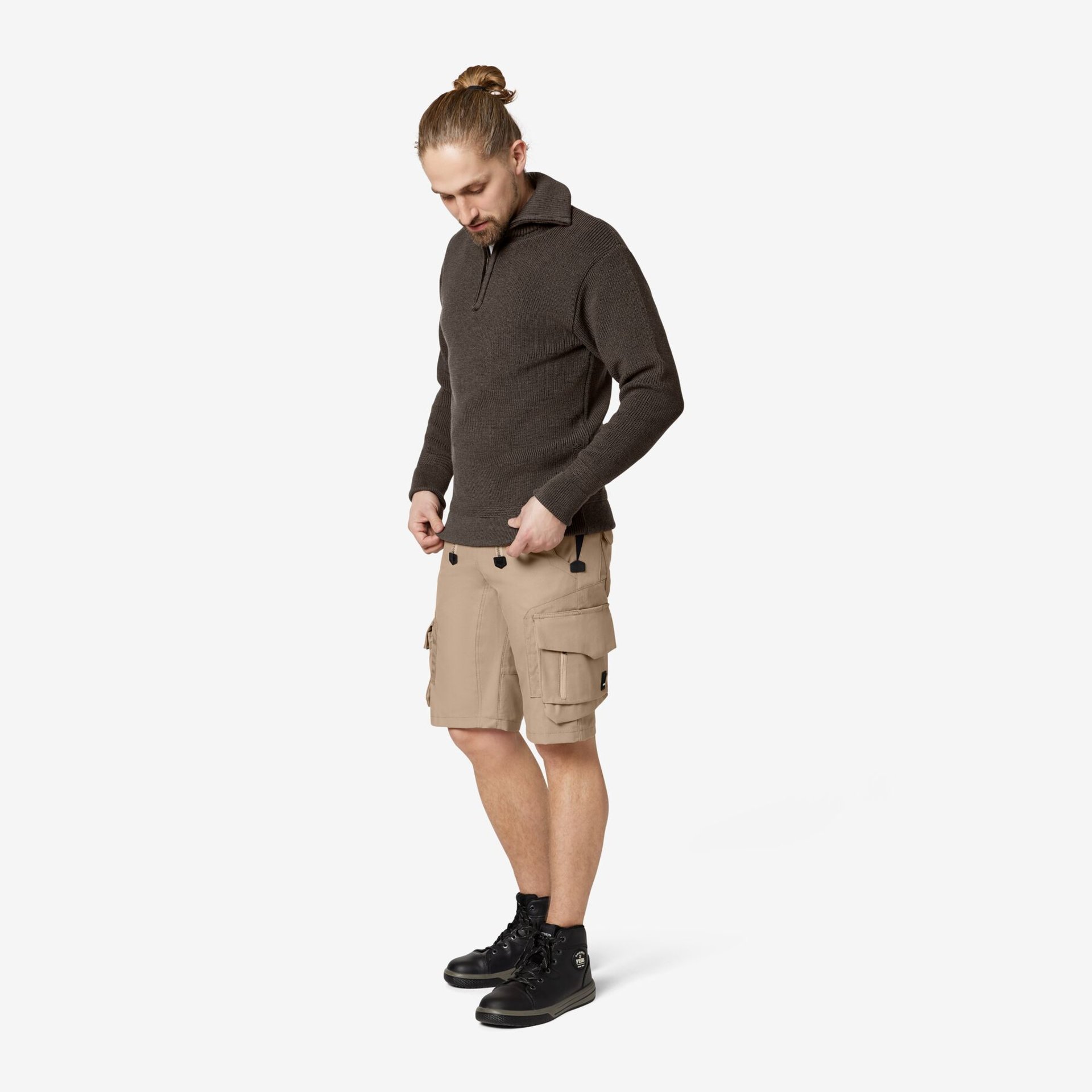 SASCHA Zunft-Bermuda Canvas beige 60